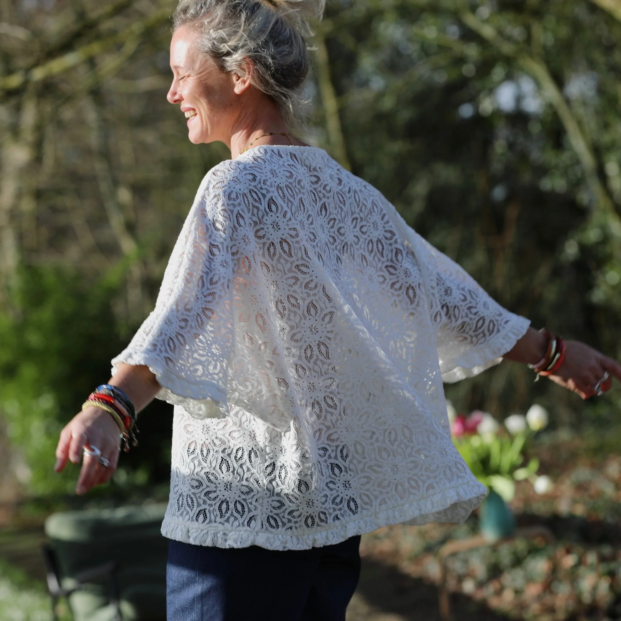 Blouse Annette – Dentelle Opale ivoire - Image 4