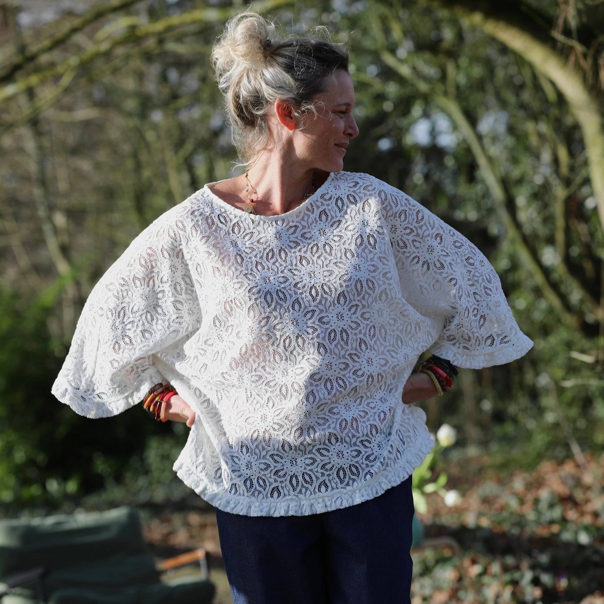 Blouse Annette – Dentelle Opale ivoire - Image 9