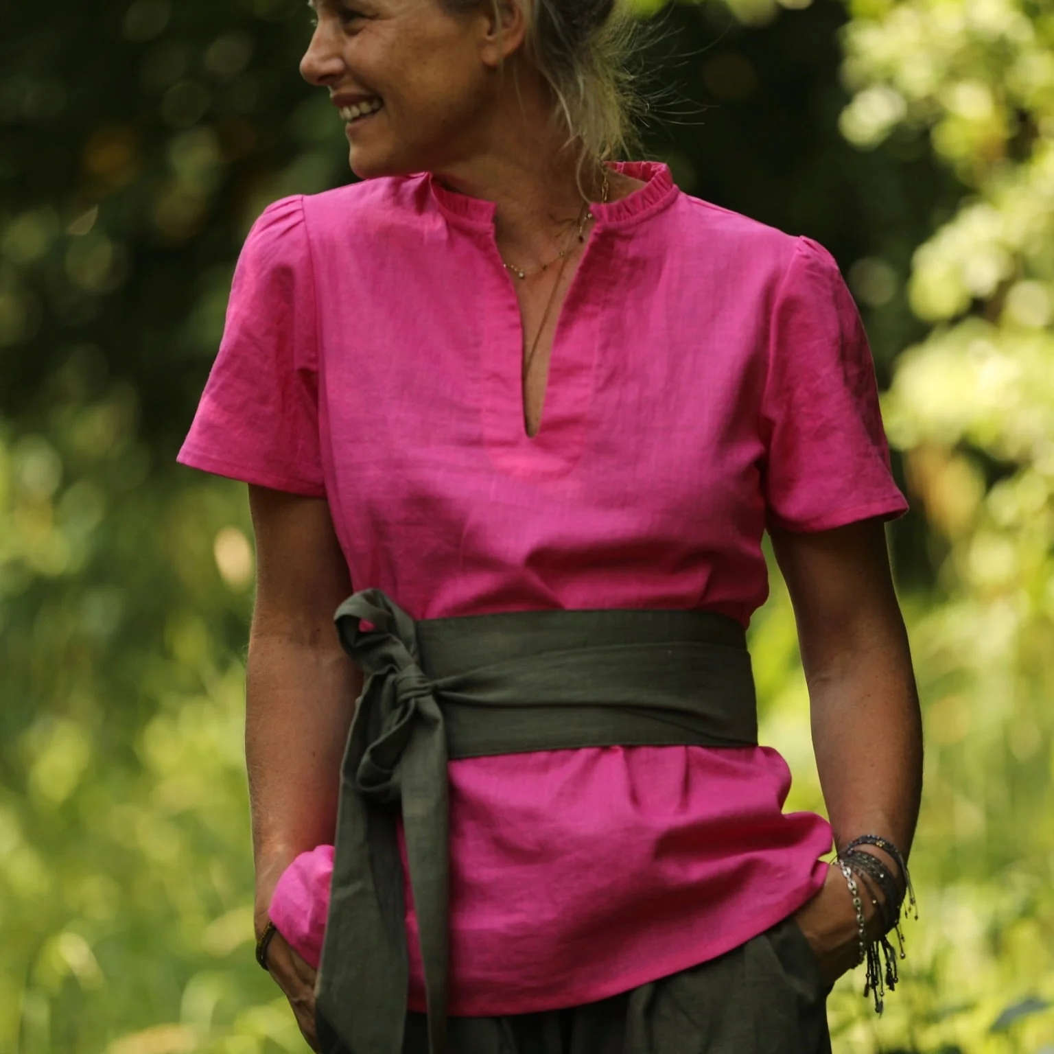 Blouse Ernestine lin fushia
