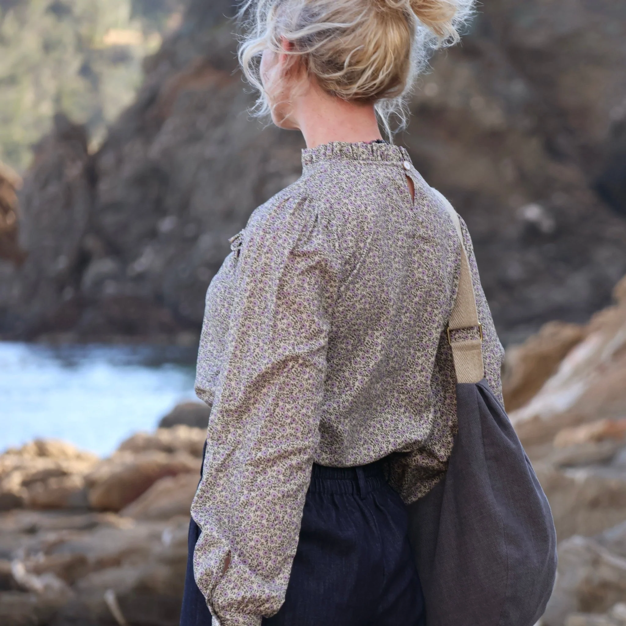 Blouse Léa - sergé de coton passiflore - Image 6