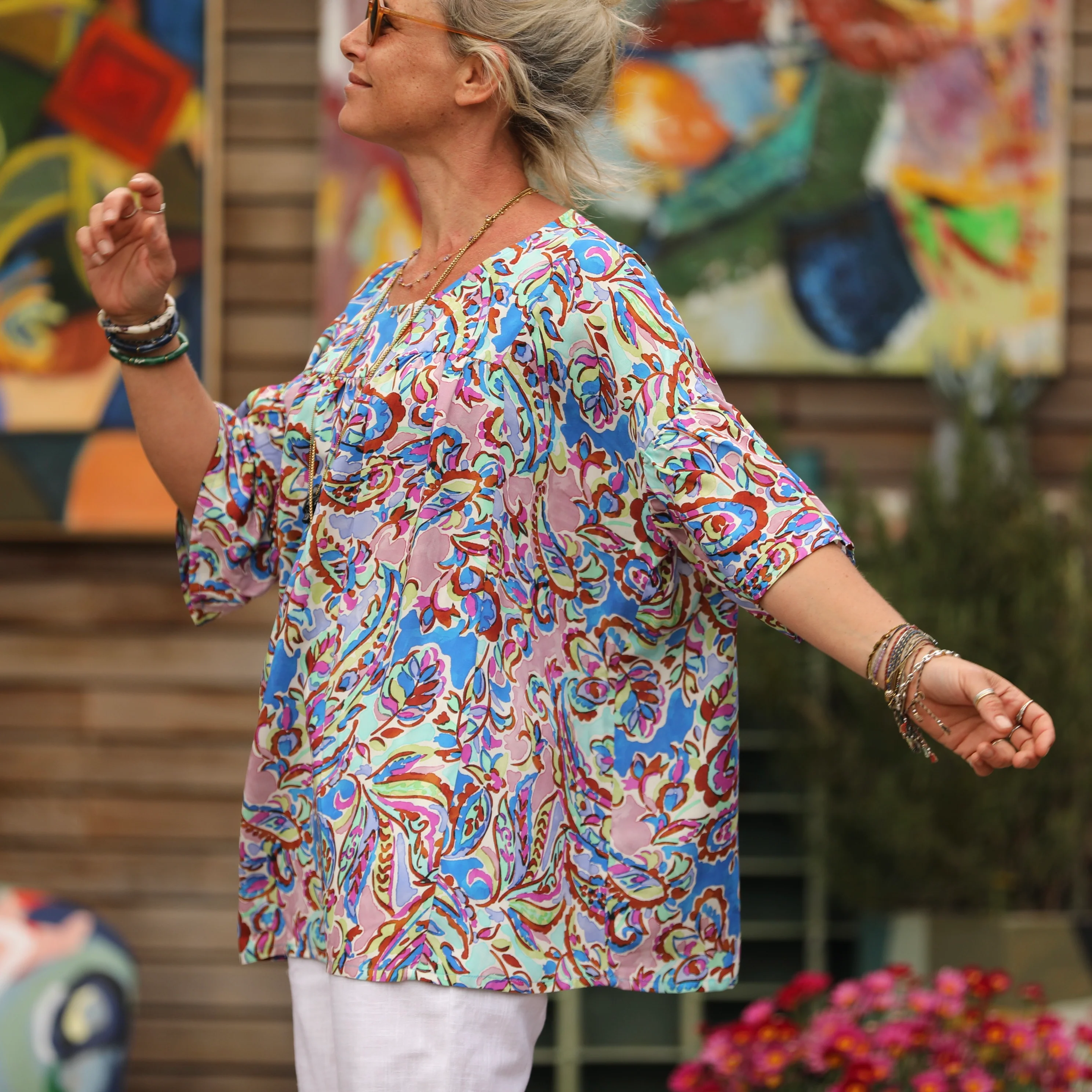 Blouse Léopoldine - viscose Colorama