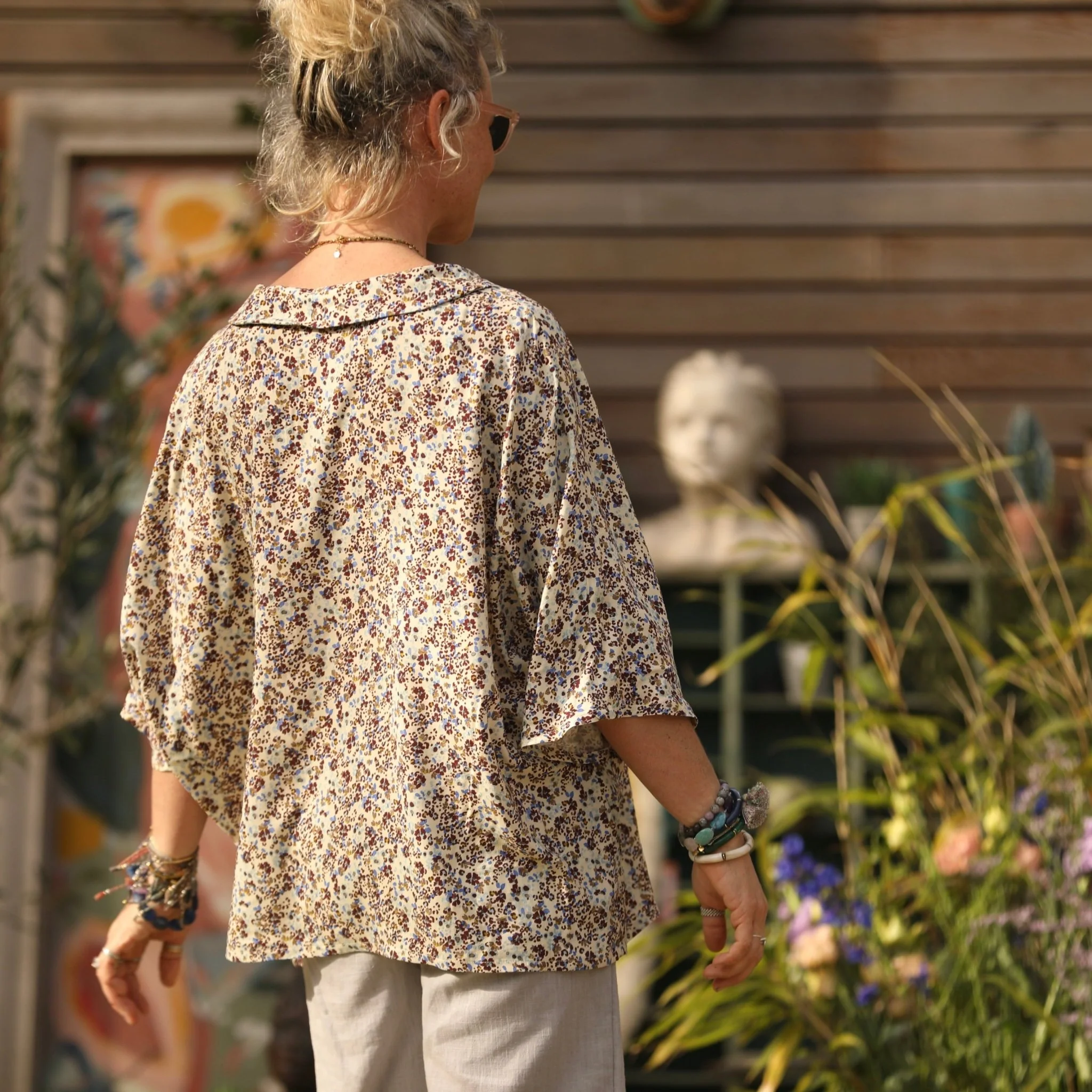 Blouse Myriem - viscose nature sauvage - Image 3