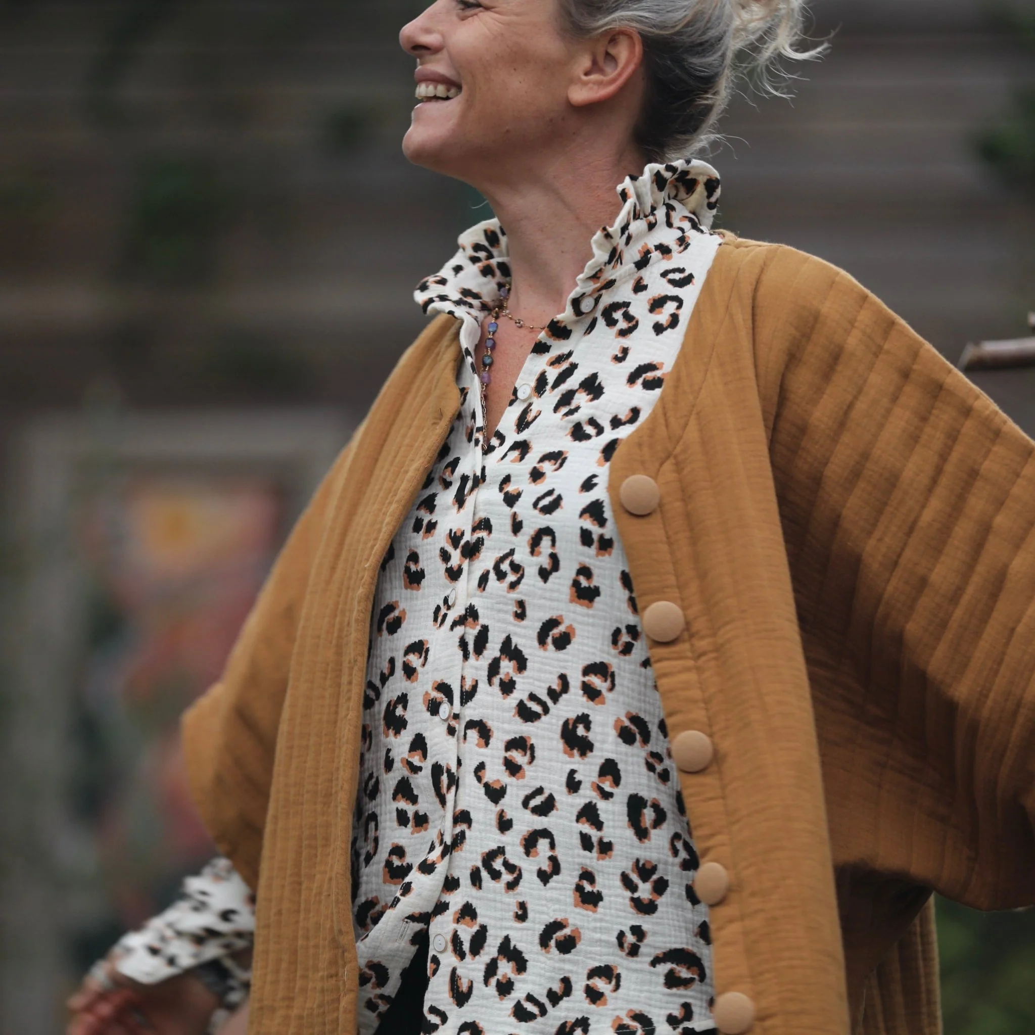 Blouse Marthe - double gaze de coton léo - Image 5