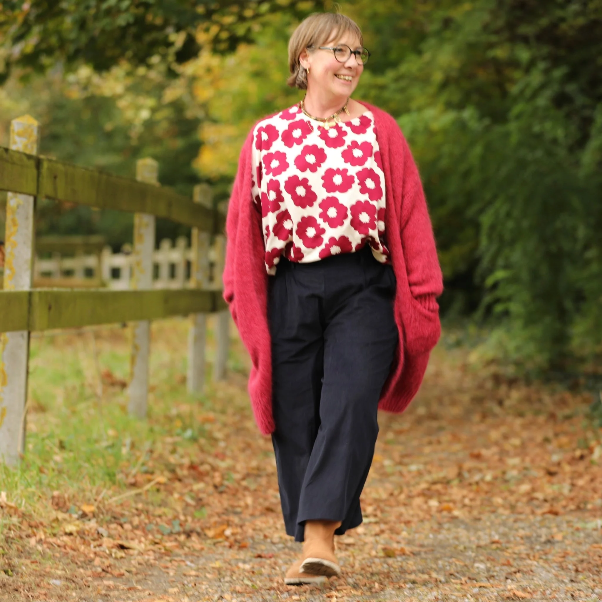 Blouse Naomie - Viscose Fleur Grenade - Image 5