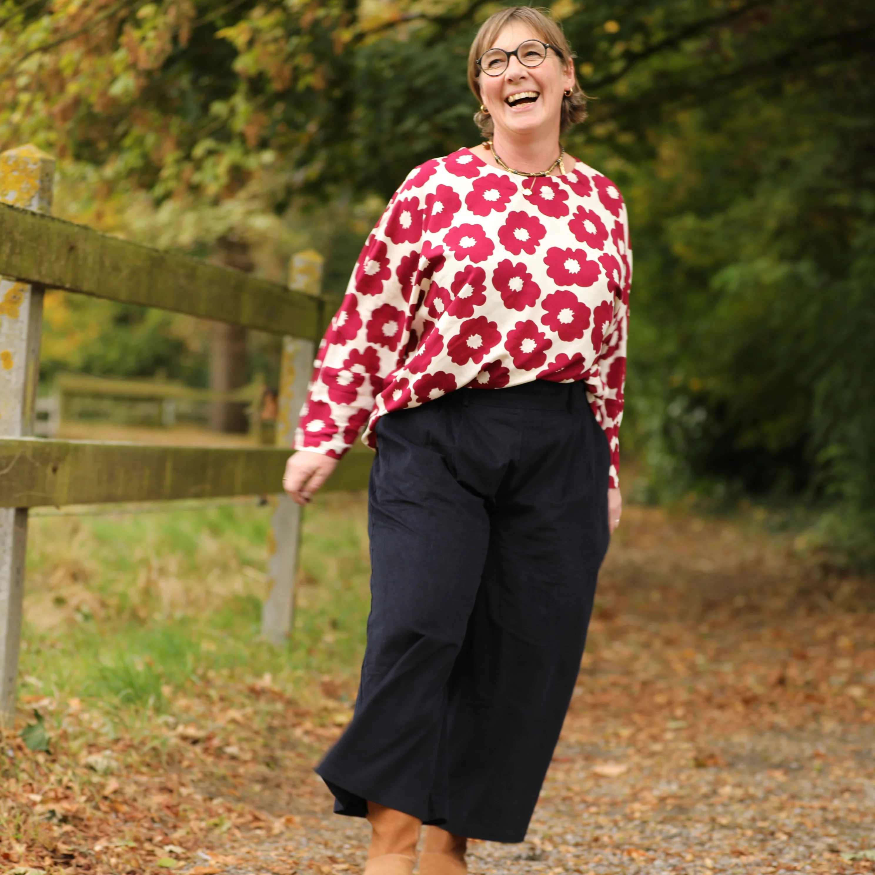 Blouse Naomie - Viscose Fleur Grenade - Image 6