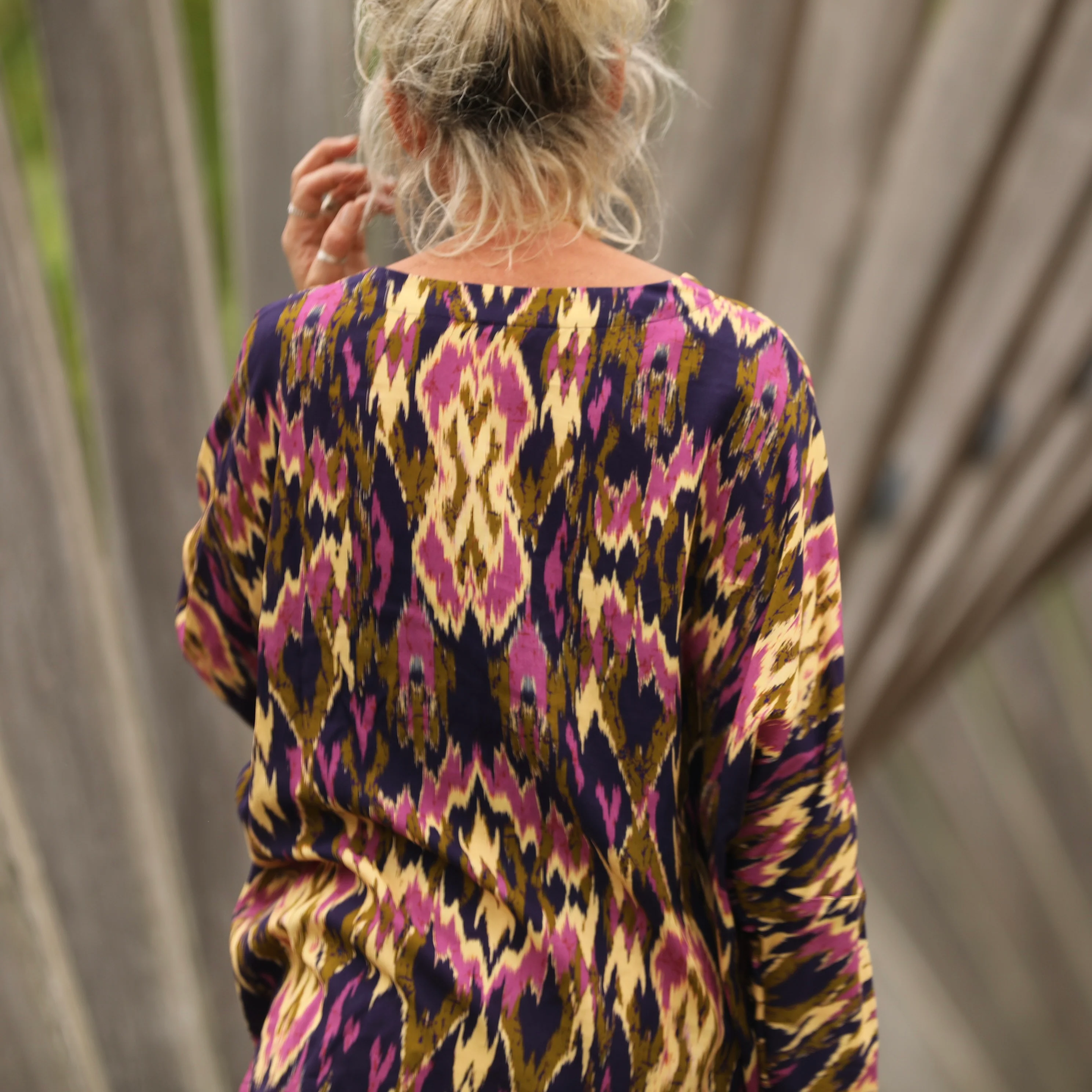 Blouse Naomie - viscose Ikat - Image 3