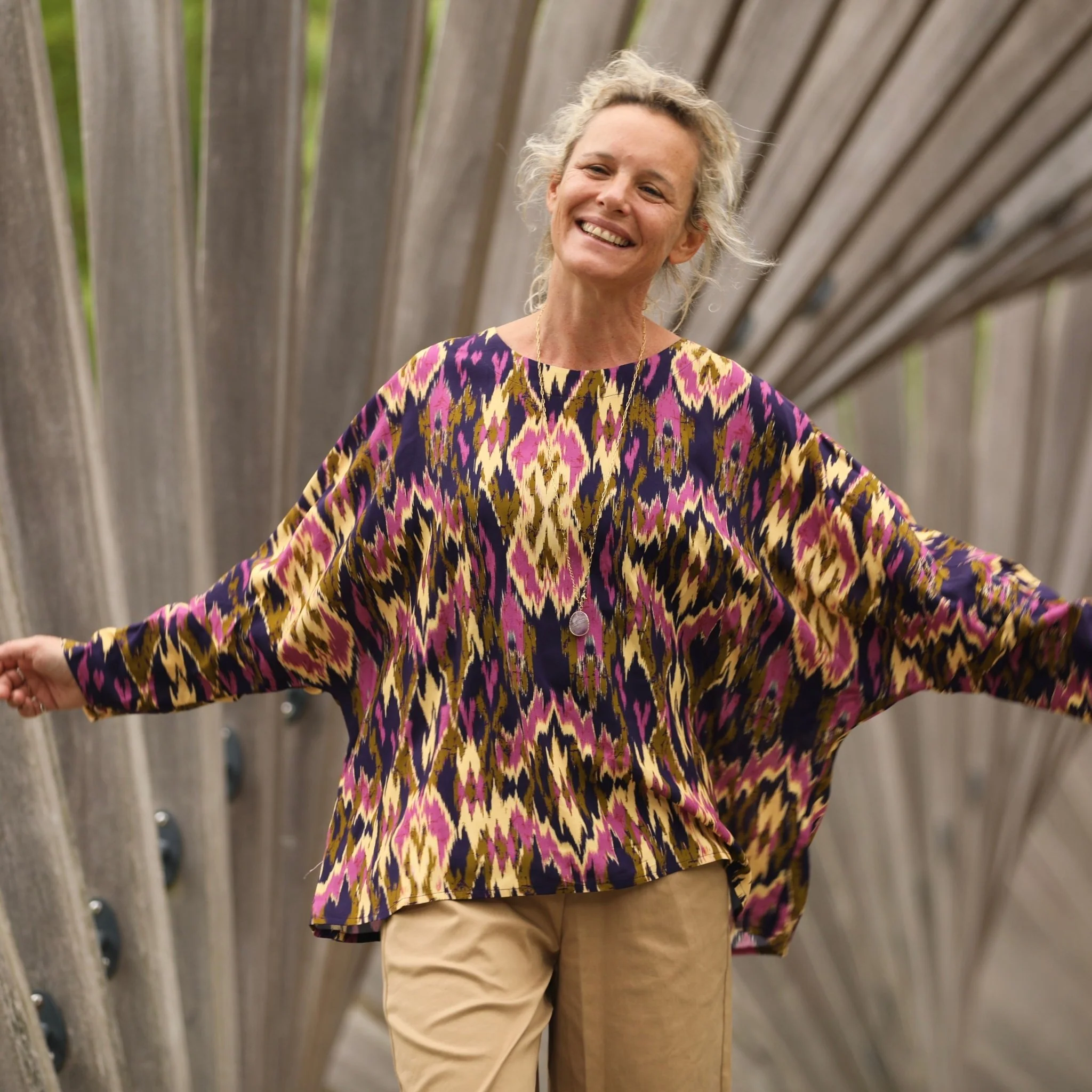 Blouse Naomie - viscose Ikat - Image 4
