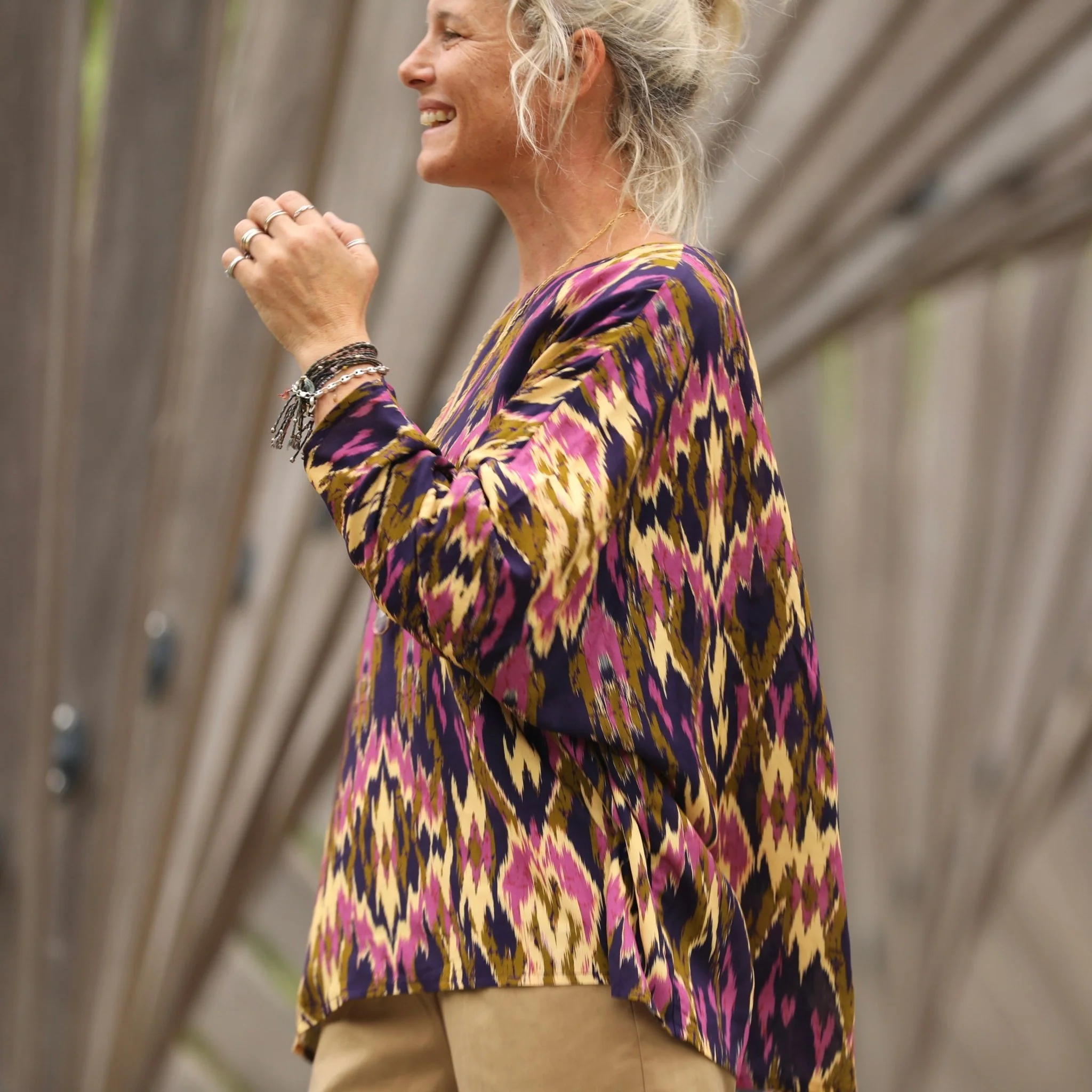 Blouse Naomie - viscose Ikat - Image 5