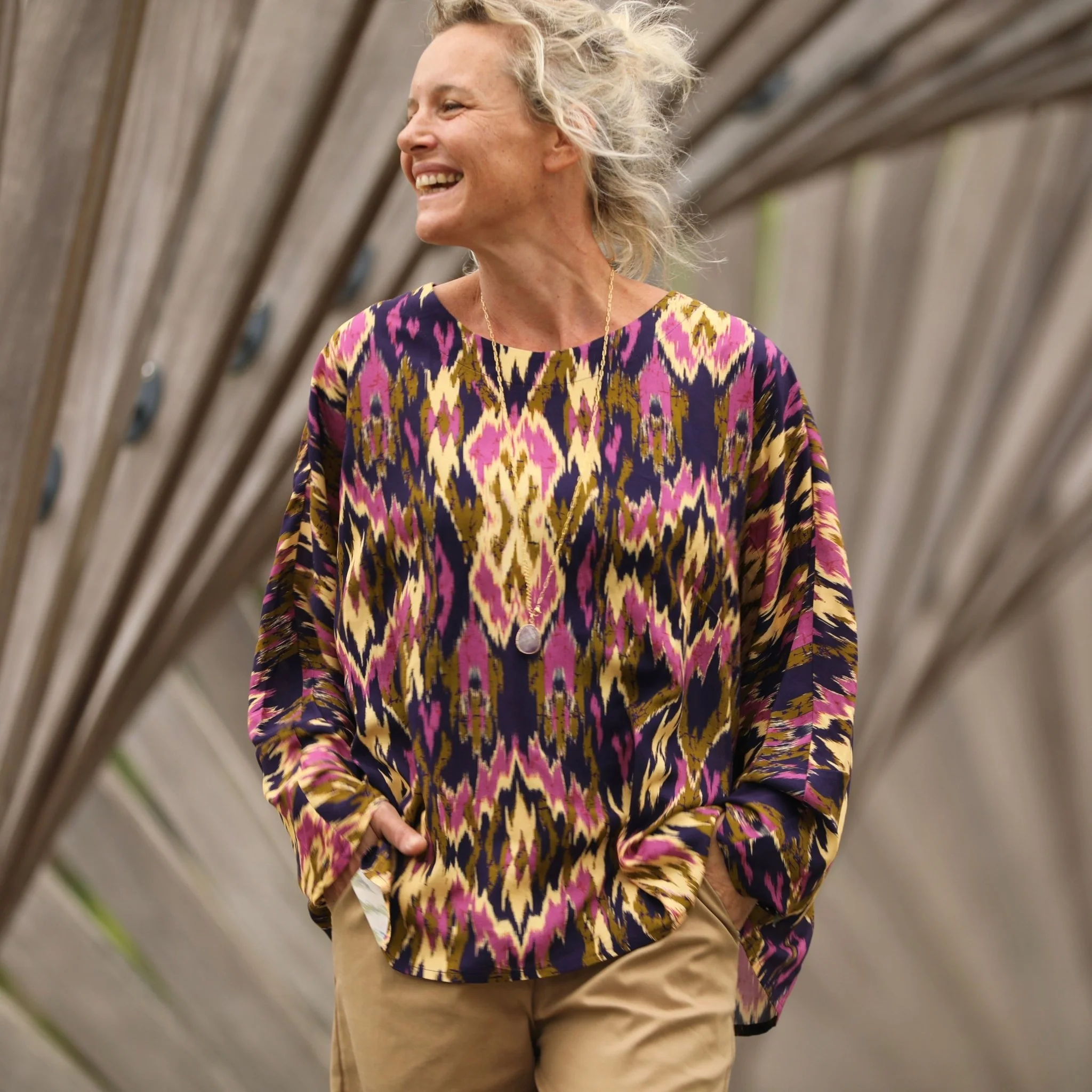 Blouse Naomie - viscose Ikat - Image 7