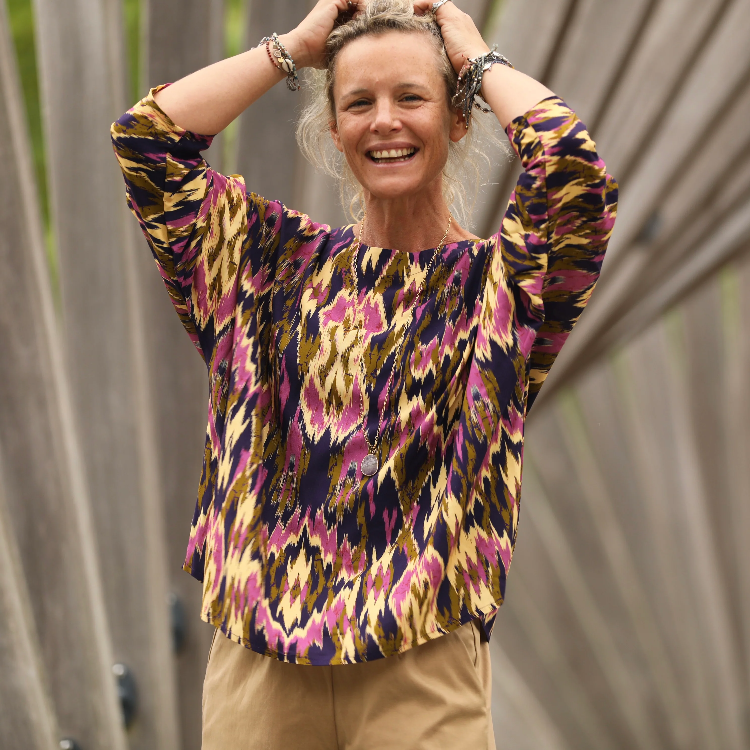 Blouse Naomie - viscose Ikat - Image 8