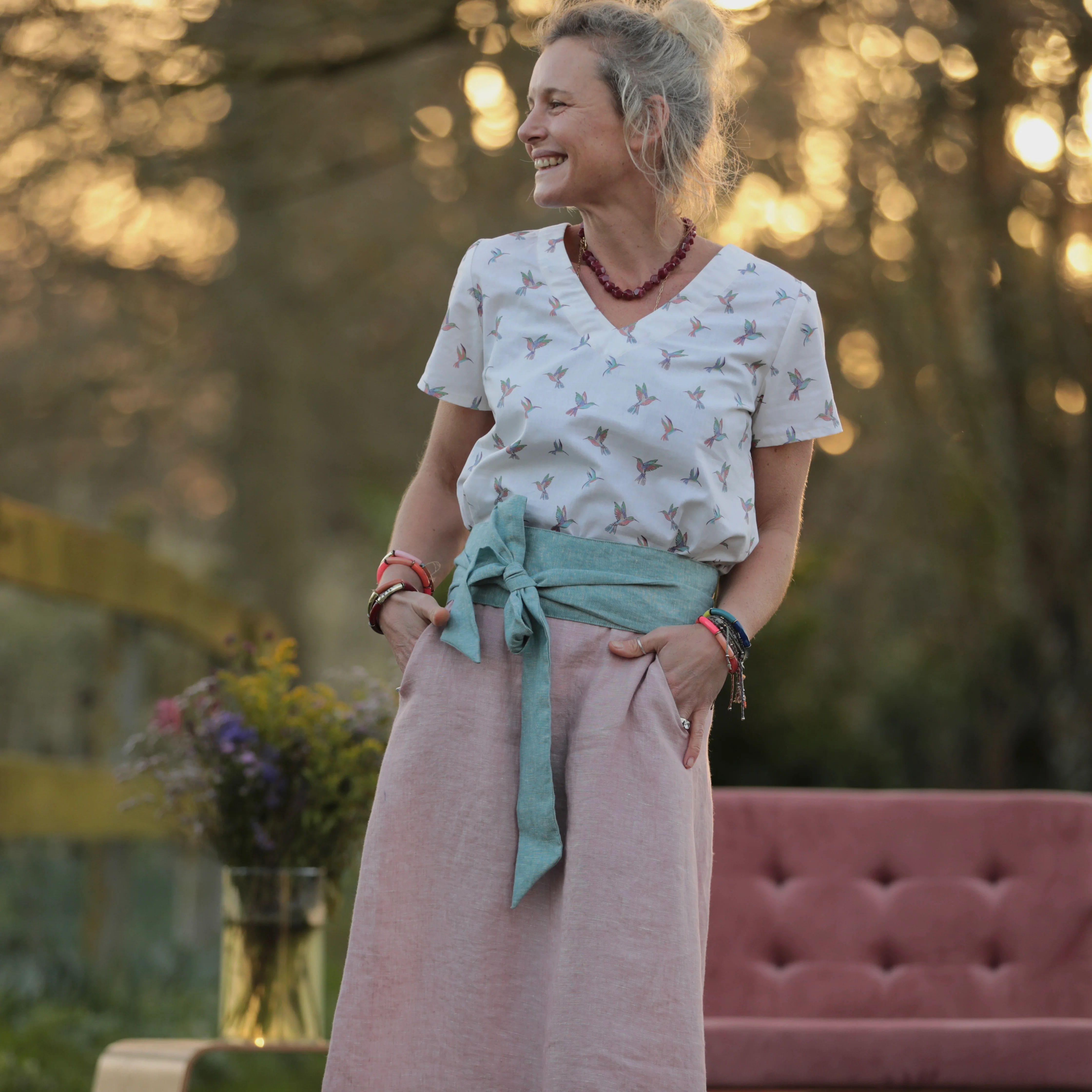 Blouse Nila - Voile de coton Colibris - Image 11
