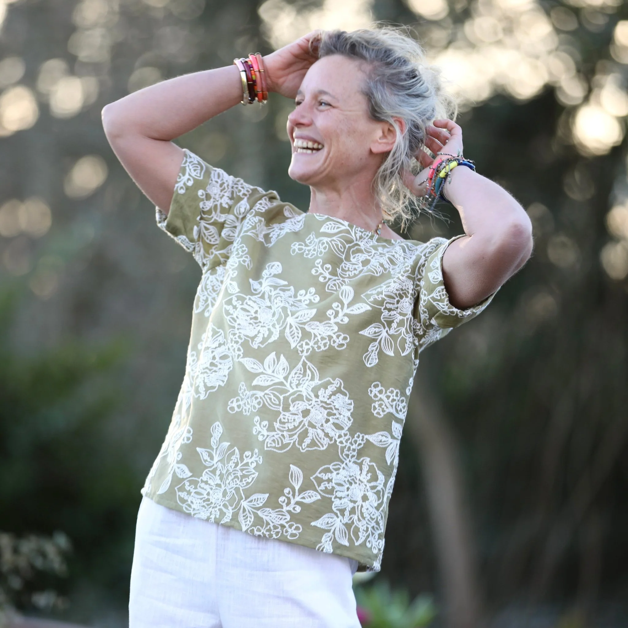 Blouse Romy – Lyocell Olivier brodé - Image 4