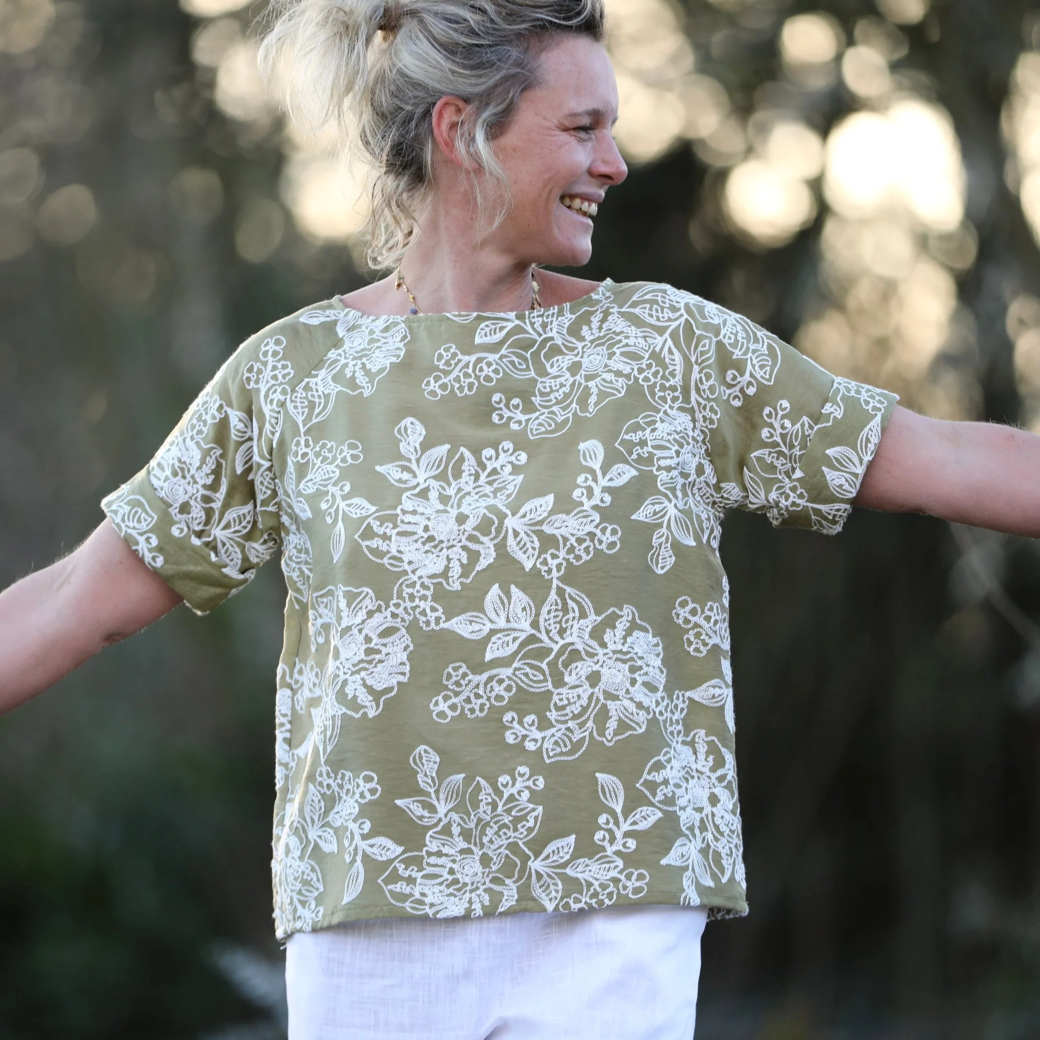 Blouse Romy – Lyocell Olivier brodé - Image 5
