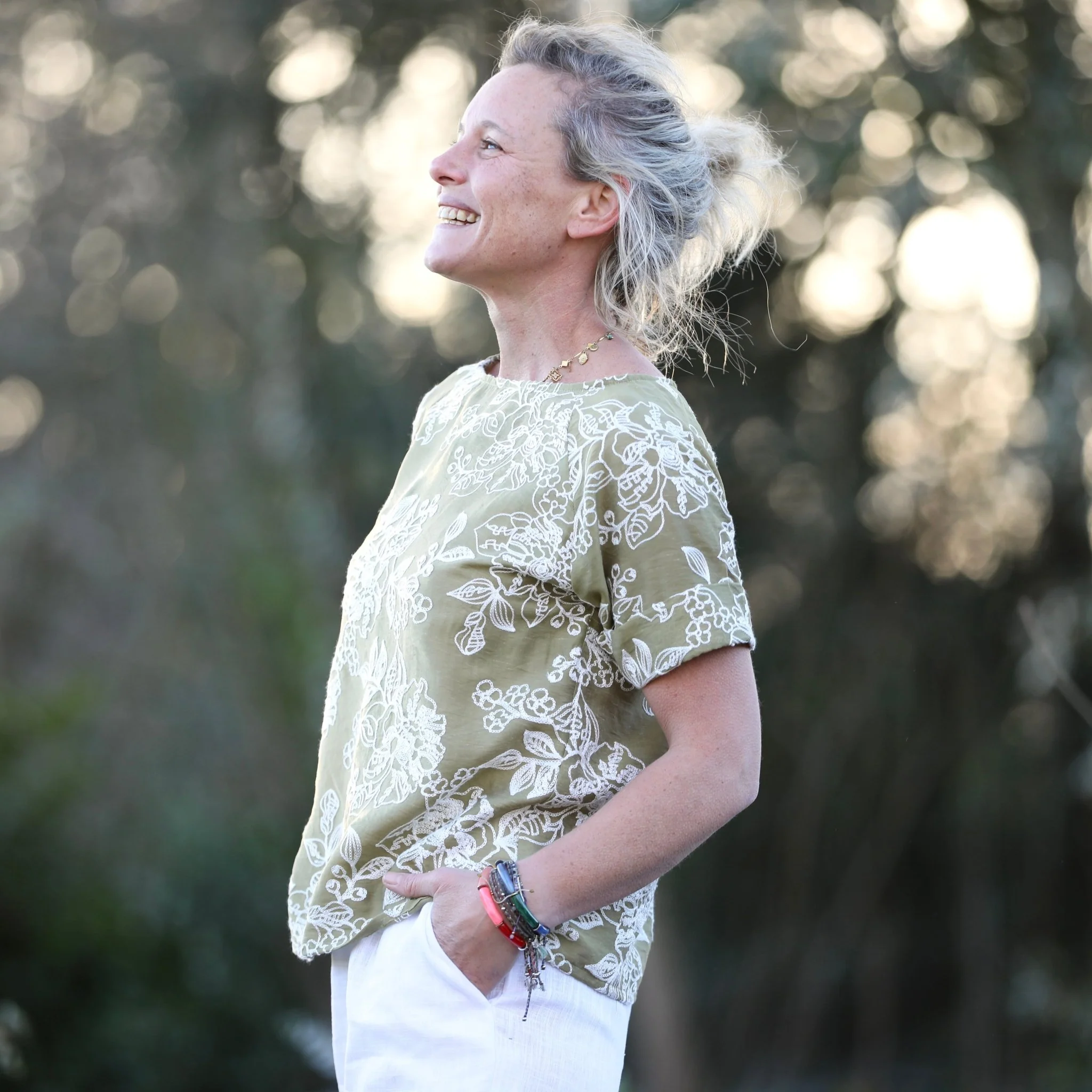 Blouse Romy – Lyocell Olivier brodé - Image 7