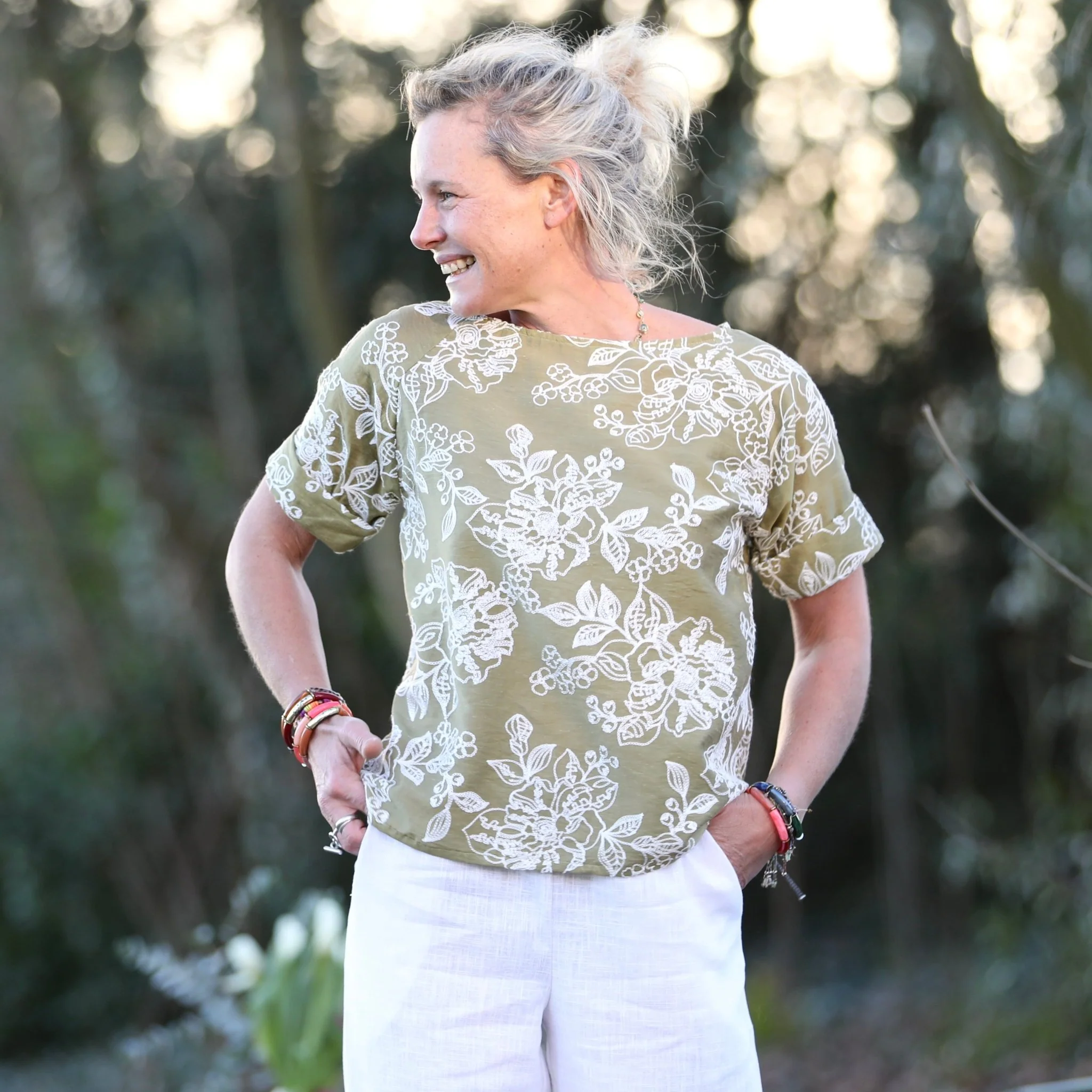 Blouse Romy – Lyocell Olivier brodé - Image 8