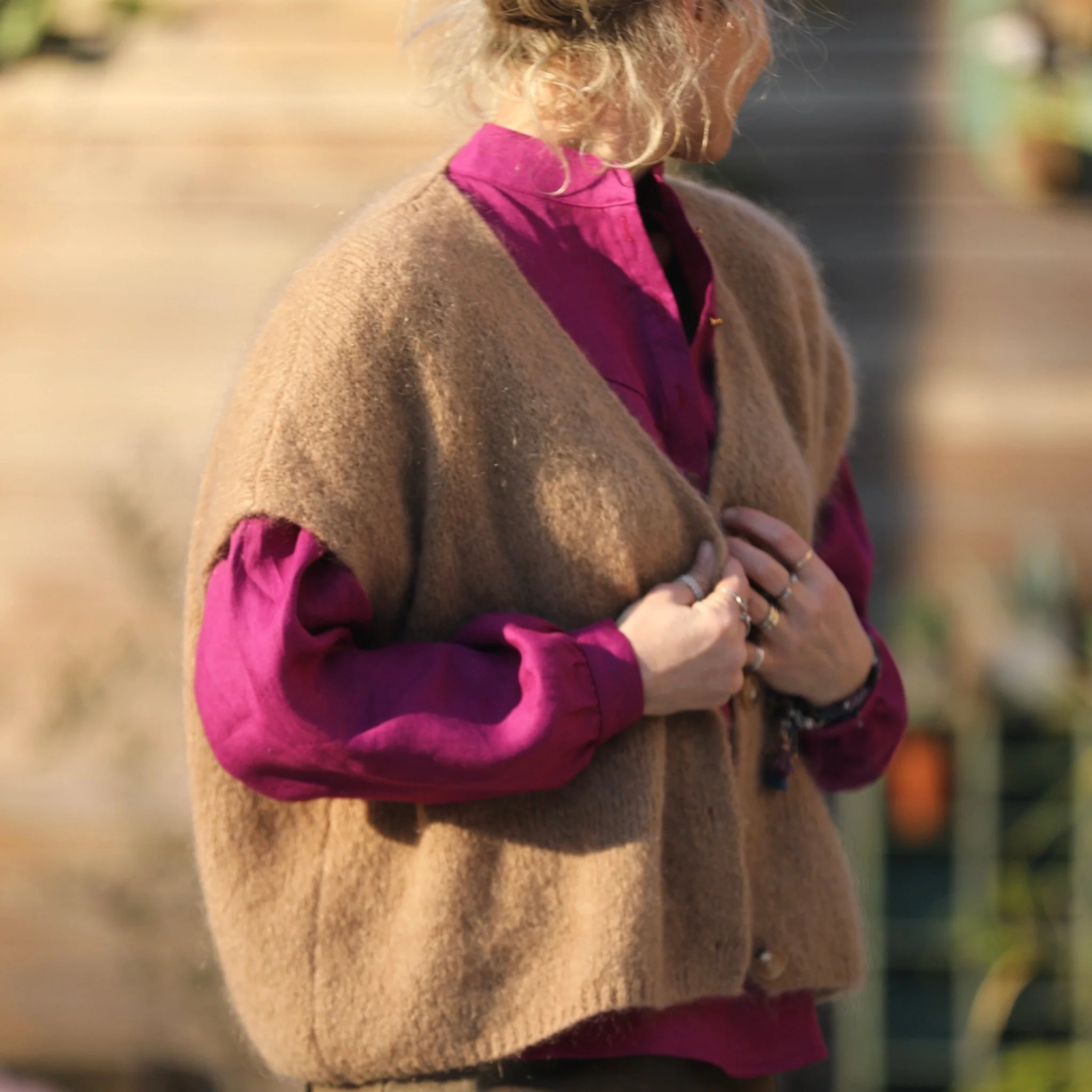 Blouse Thémis - lin bougainvillier - Image 10