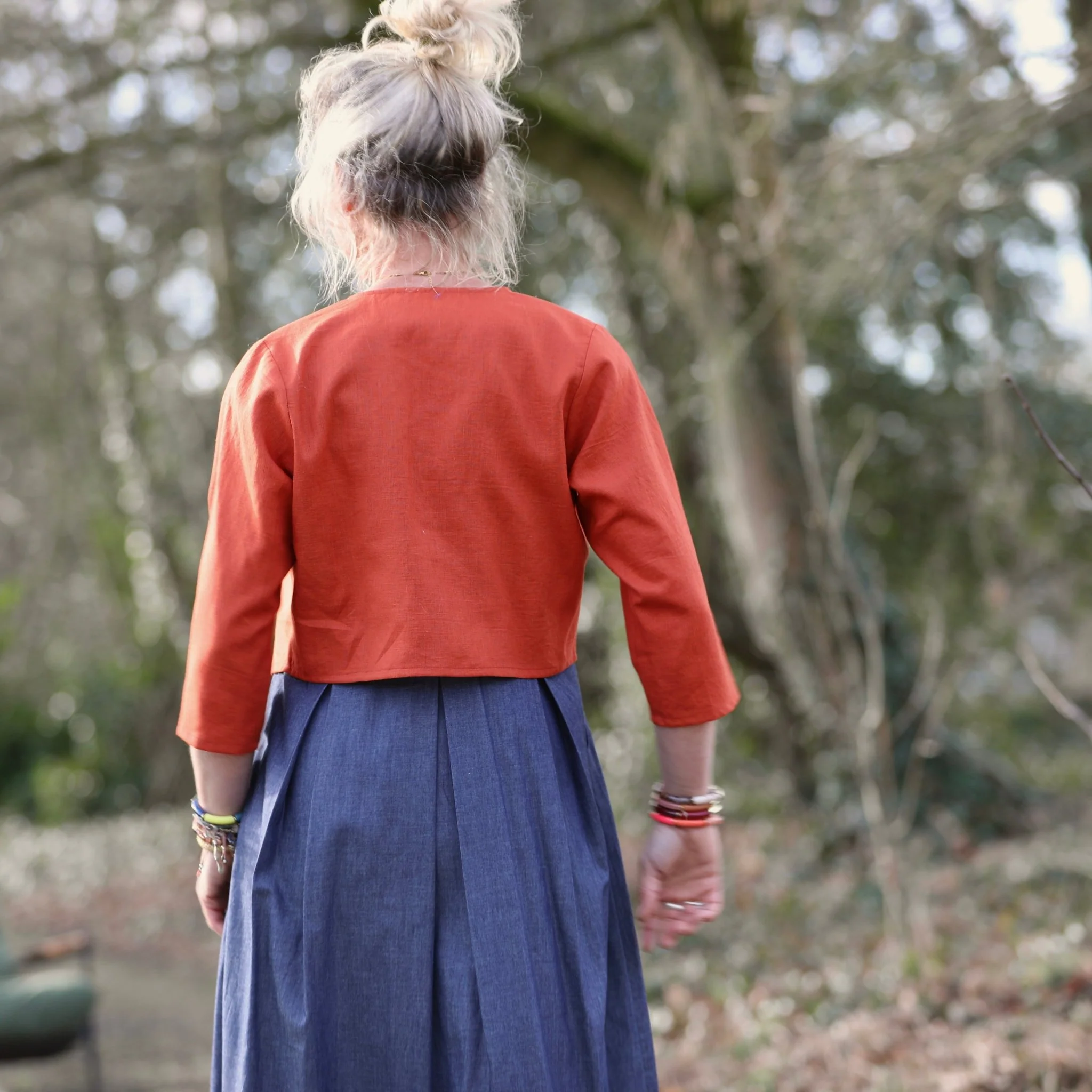 Boléro Ange - lin terre de Sienne - Image 3