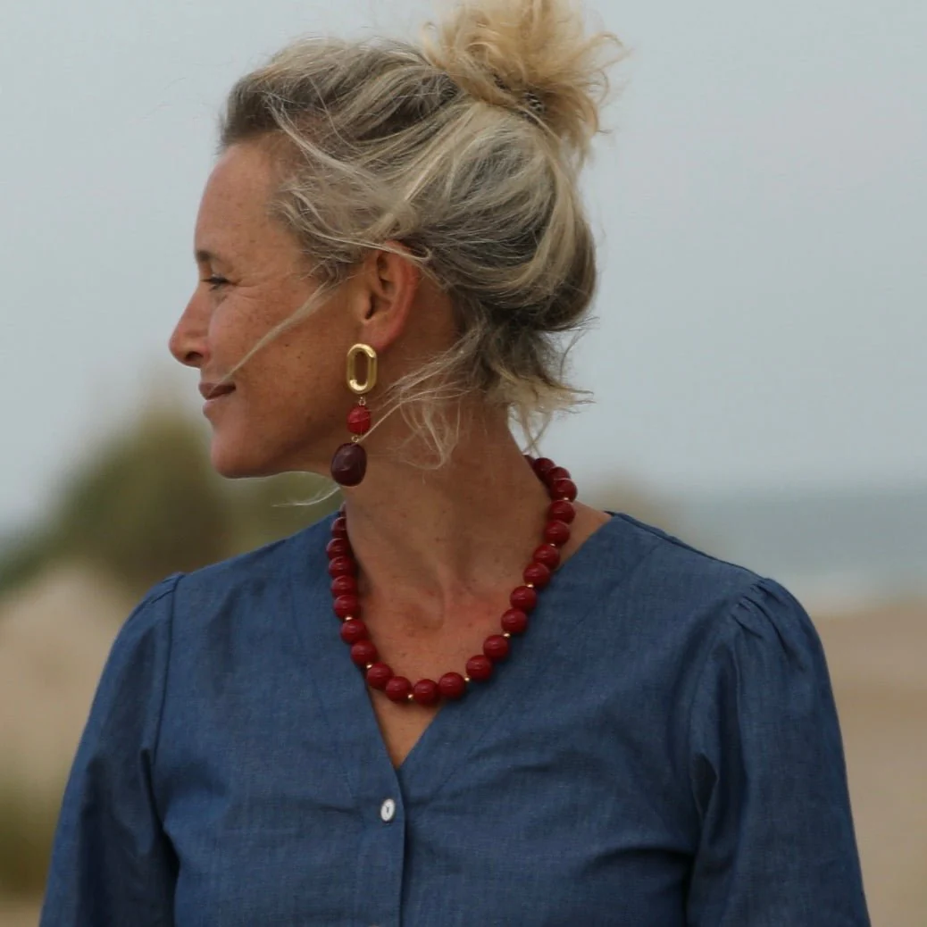 Boucles d’oreilles Énigme – Grenat - Image 5
