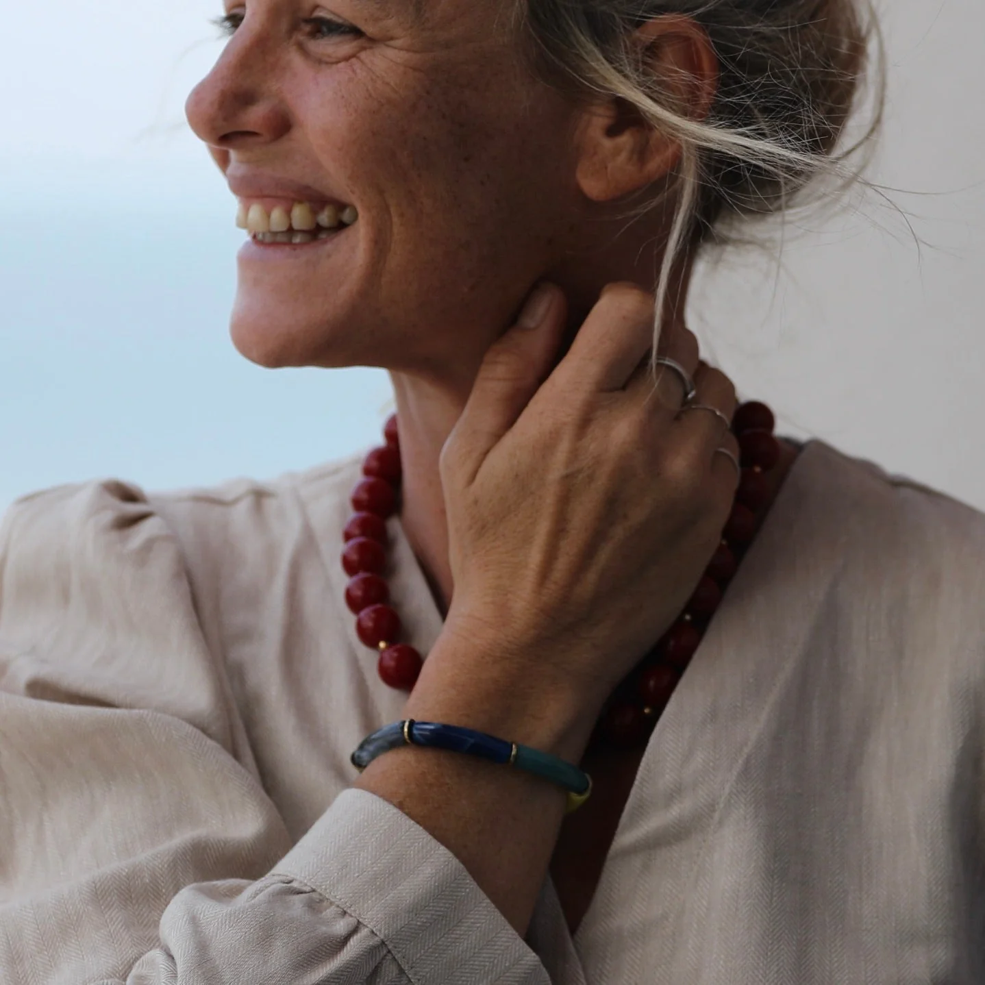 Bracelet Halo – Bleu, nature & Soleil - Image 3