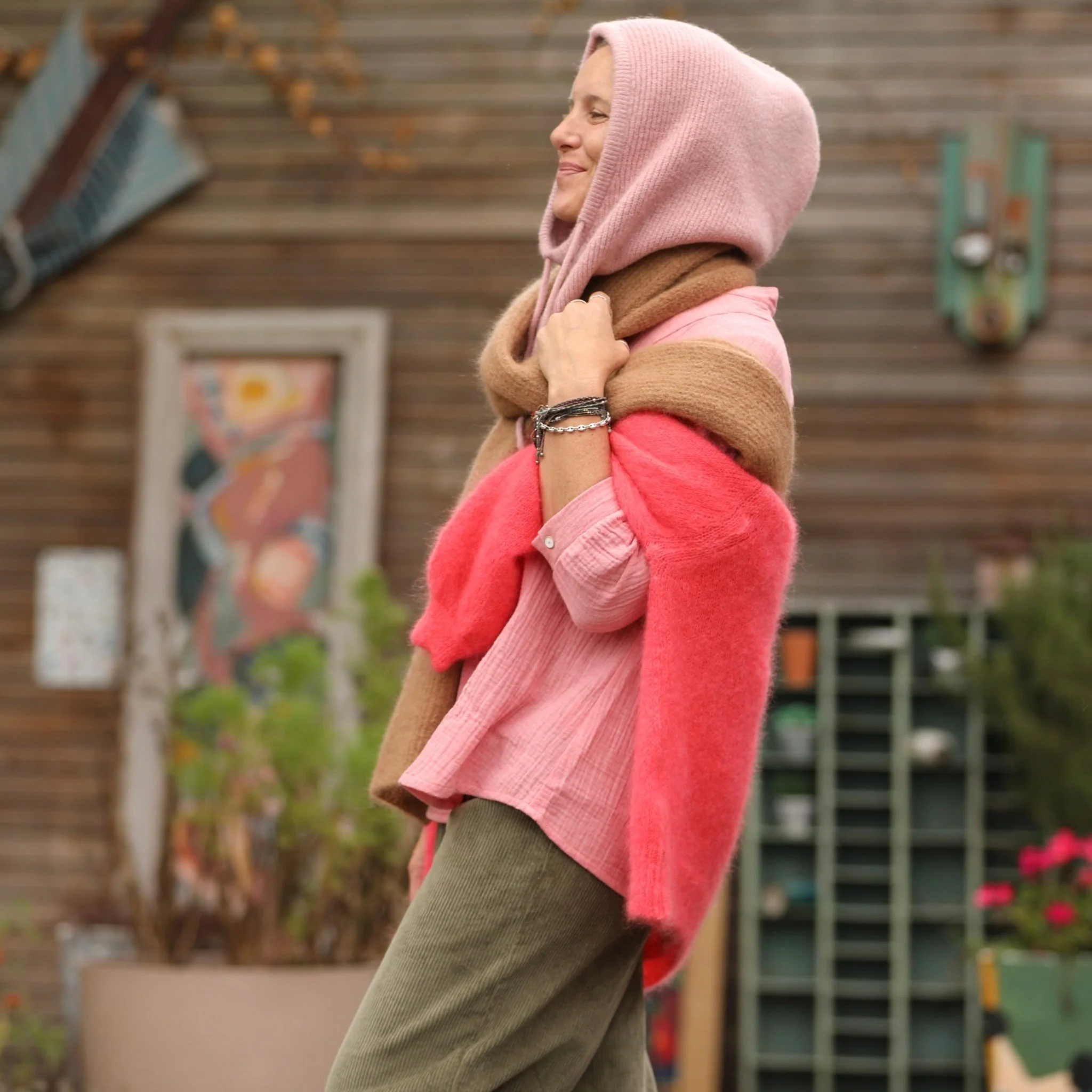 Cagoule Danaé - Rose boisé - Image 3