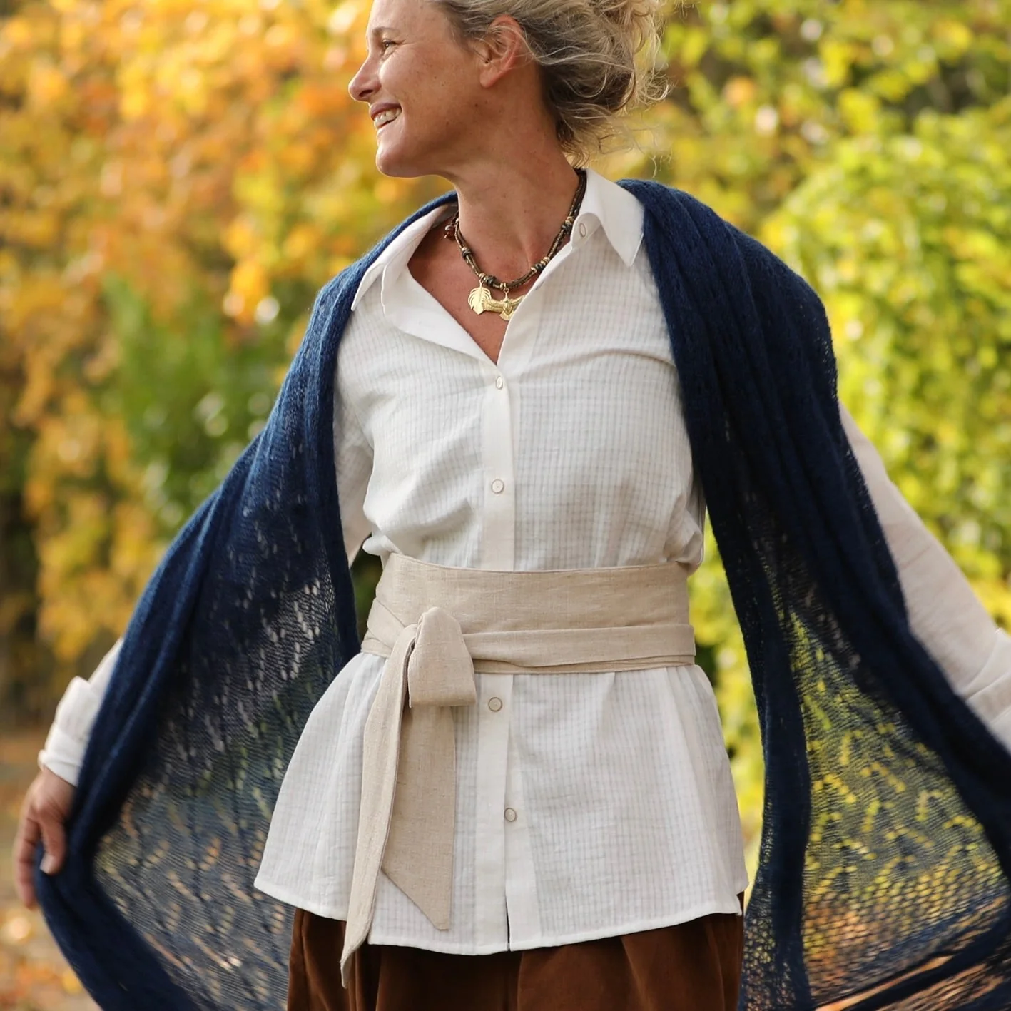 Ceinture Anita -viscose/lin ficelle - Image 3