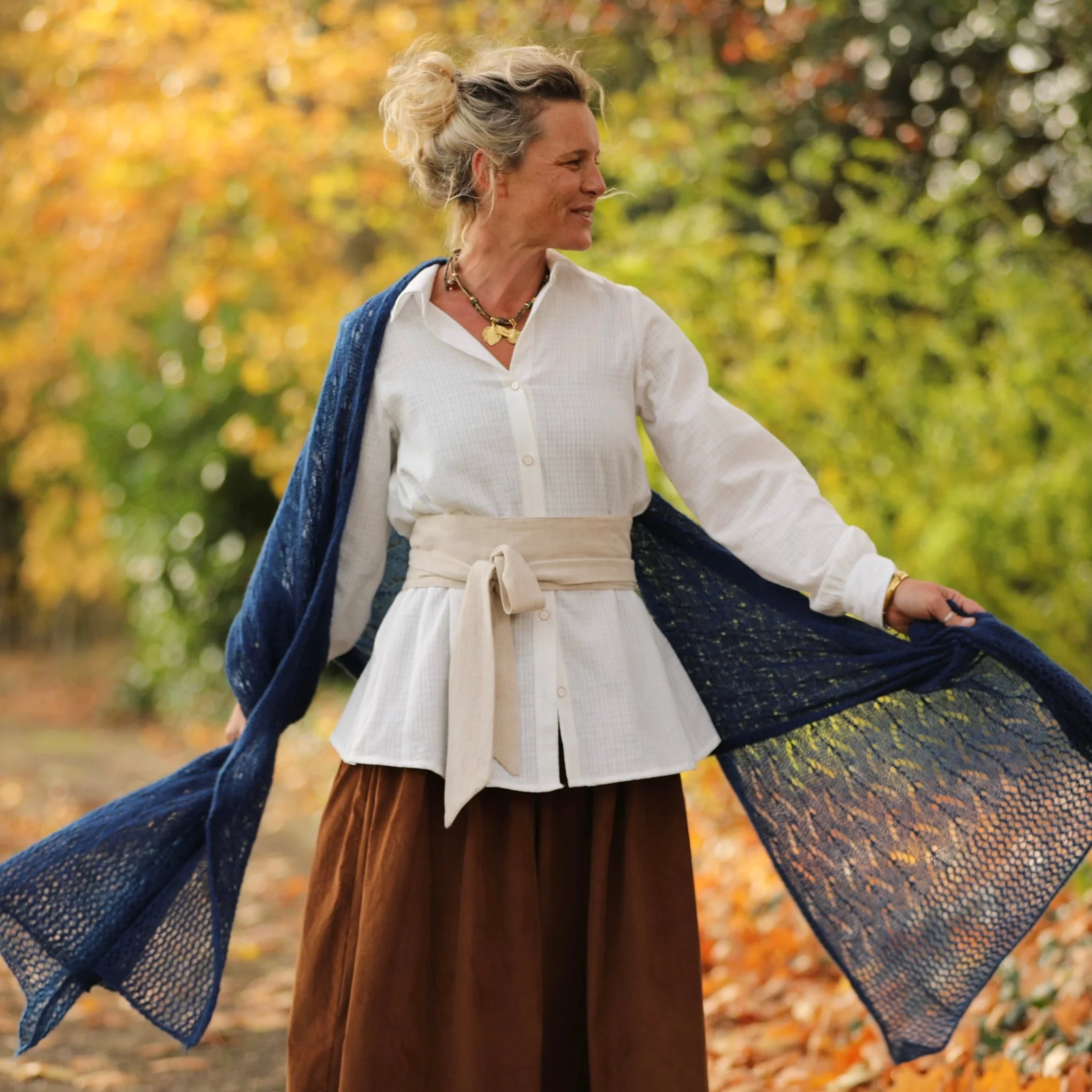 Ceinture Anita -viscose/lin ficelle - Image 7