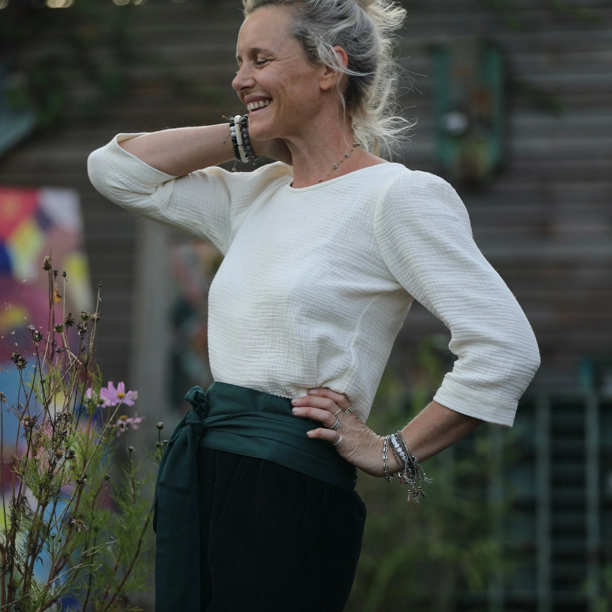 Ceinture Anita - viscose vert anglais - Image 5