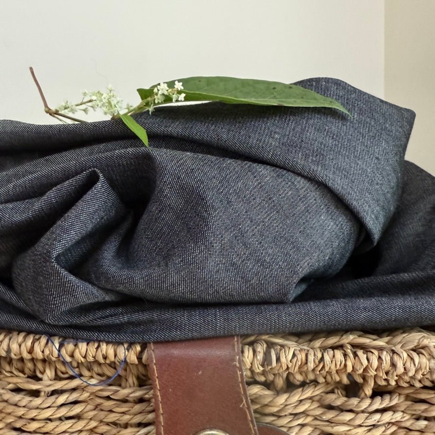 Robe Edonie manches longues - jean noir - Image 2