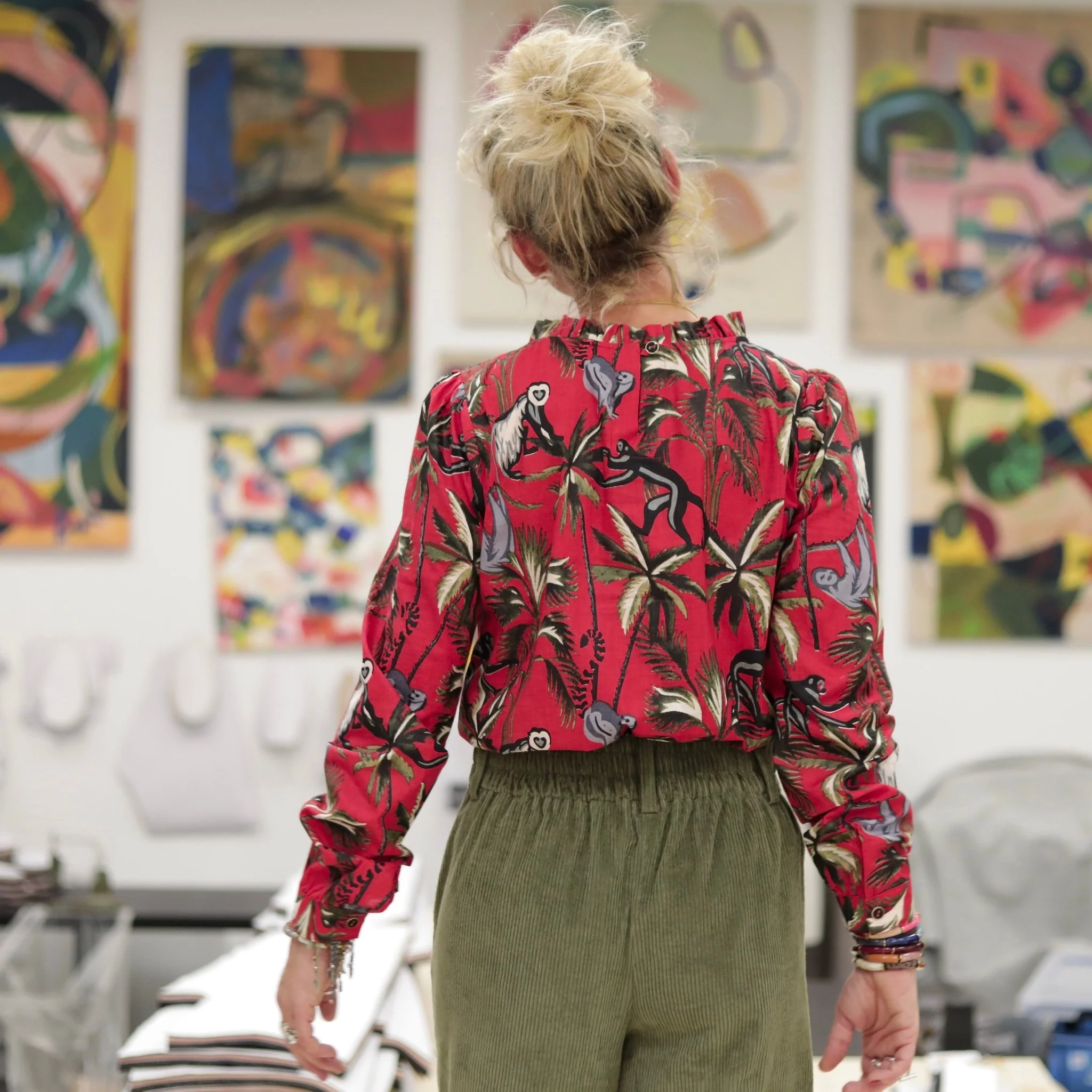Blouse Fantine - Jungle écarlate - Image 8