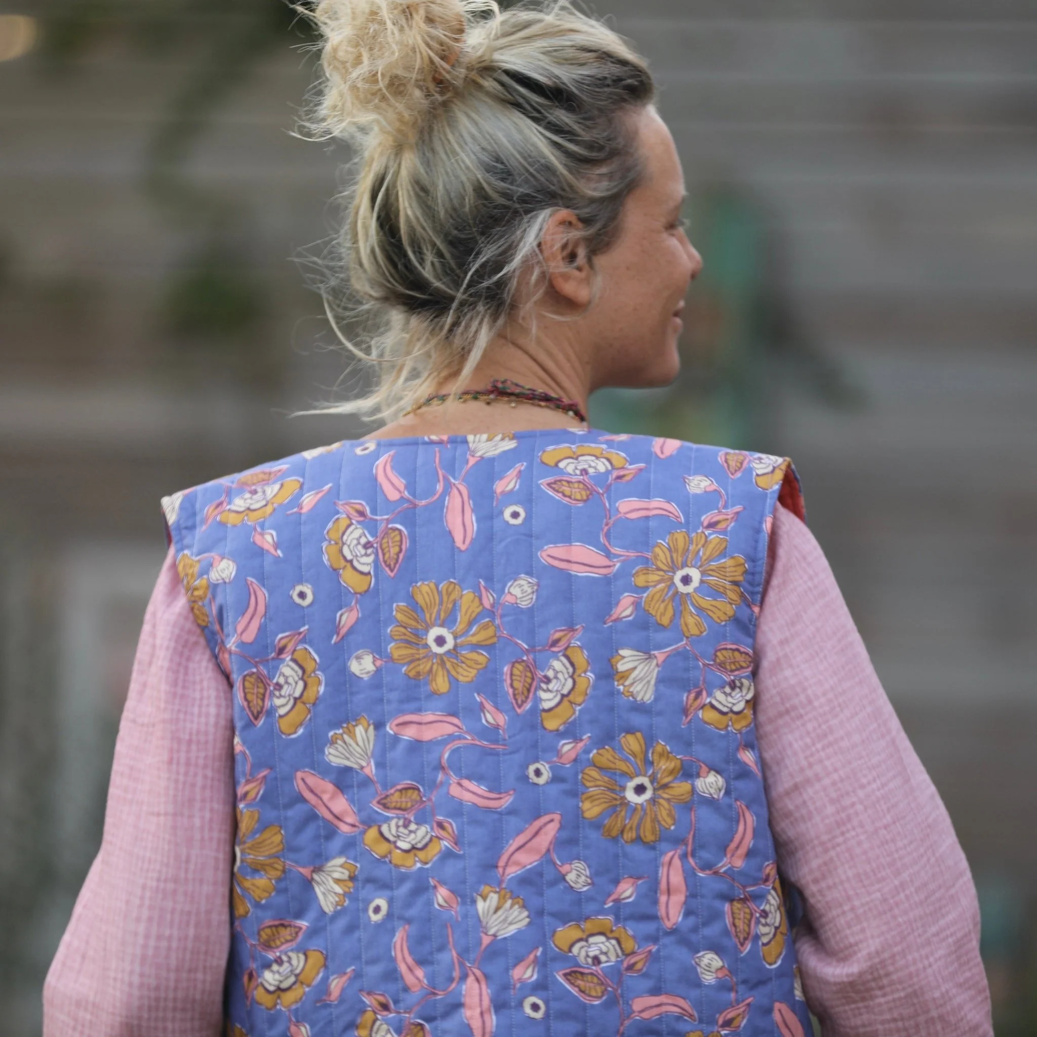 Gilet Basile matelassé en coton Éclat des Indes - Image 6