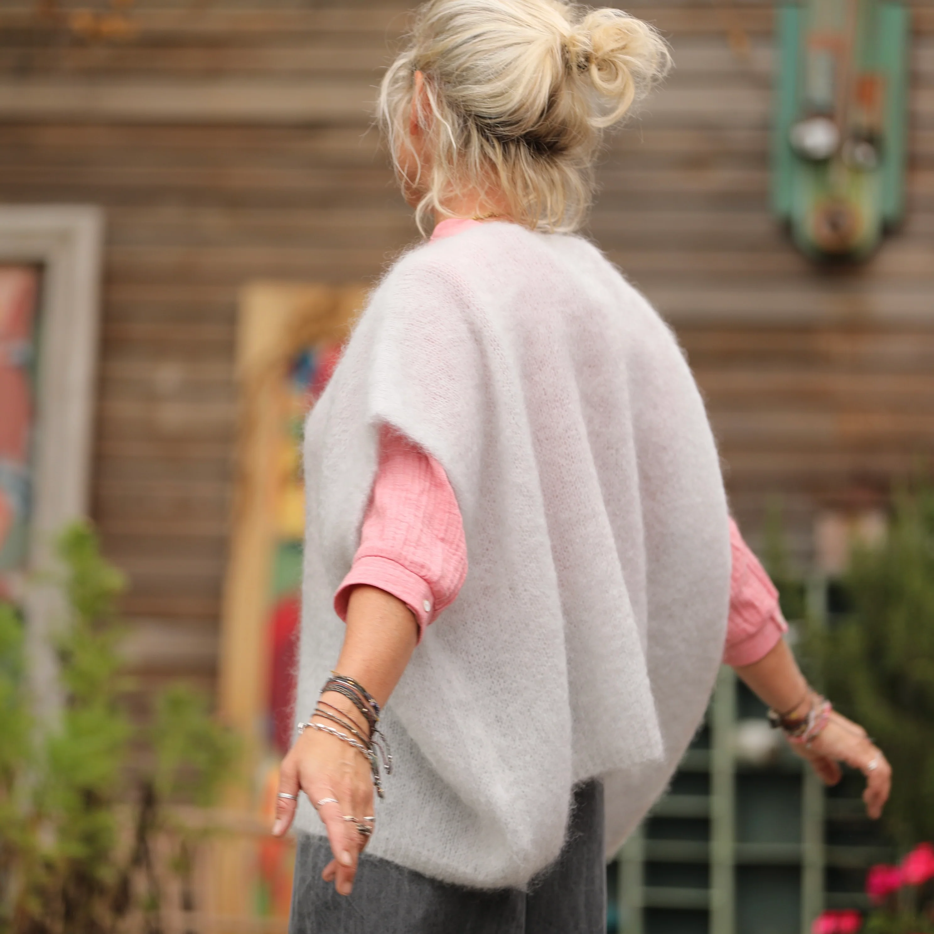 Gilet Cassiopé - Gris clair - Image 6