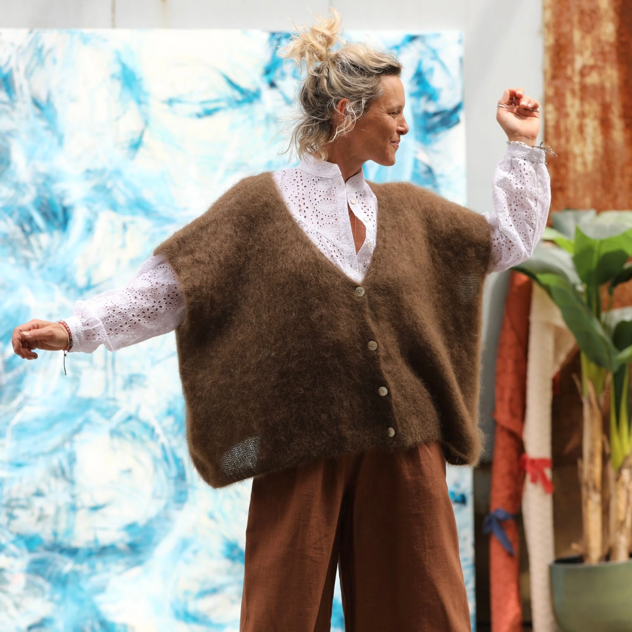 Gilet Cassiopé - Moka - Image 3