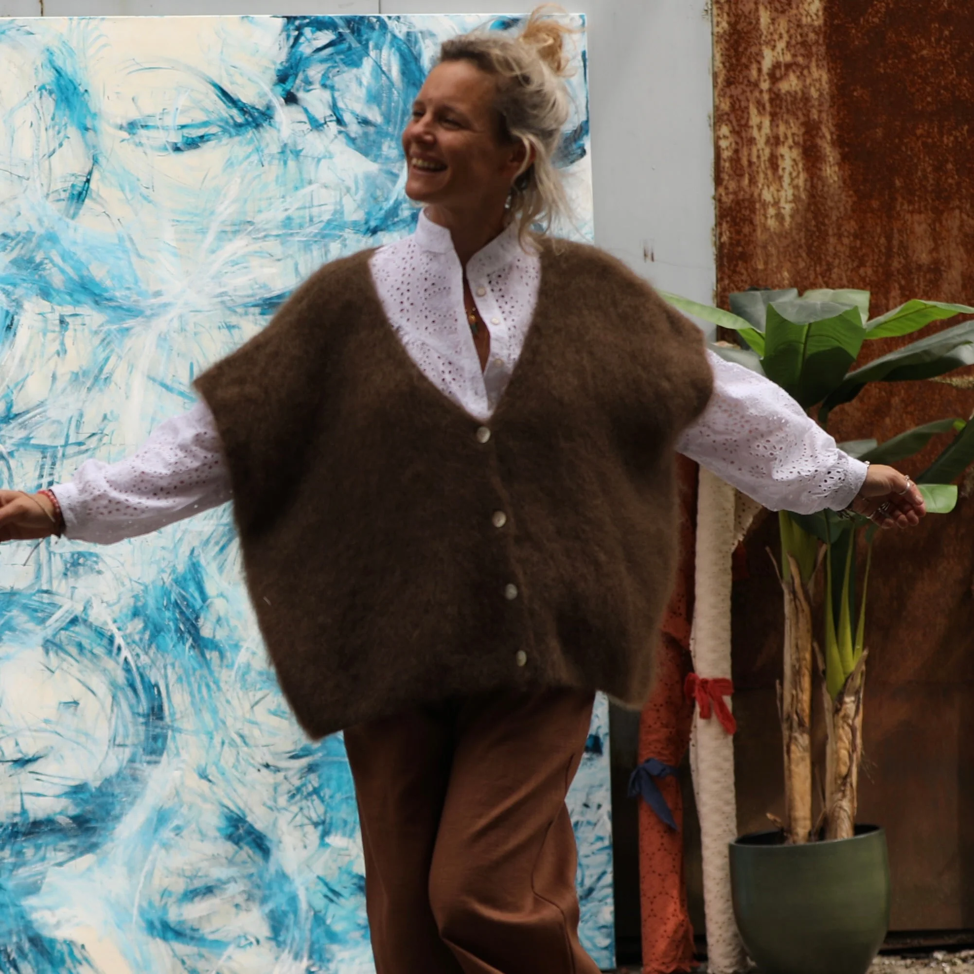 Gilet Cassiopé - Moka - Image 5