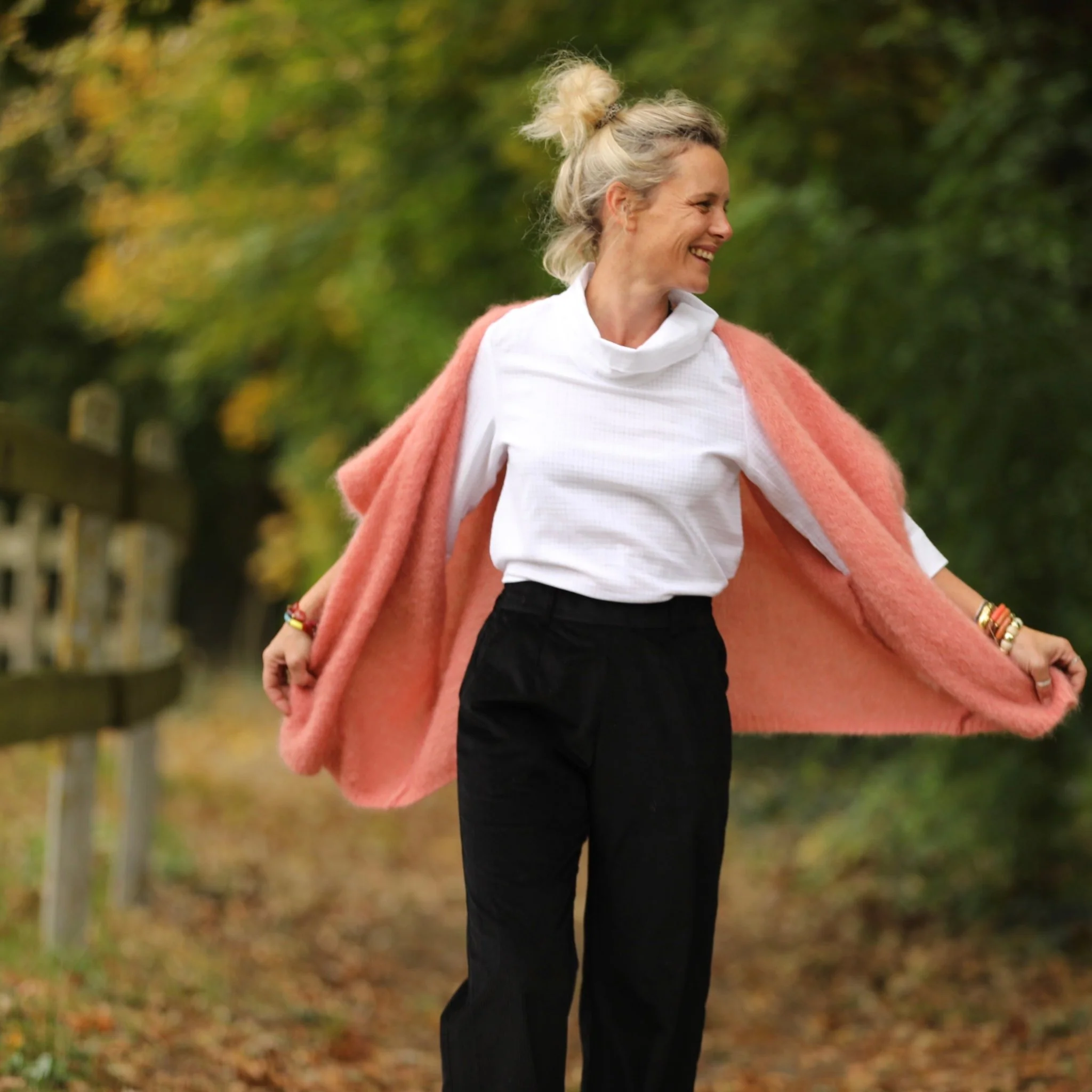 Gilet Cassiopé - Rose boisé - Image 8