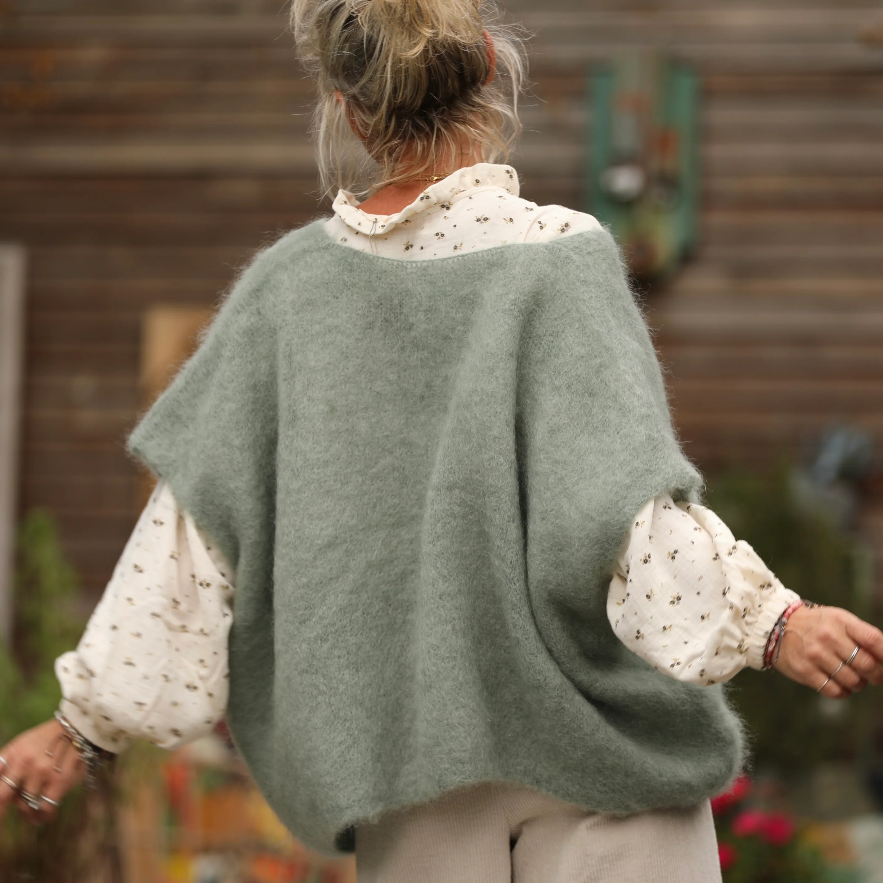 Gilet Cassiopé - Vert mousse - Image 6