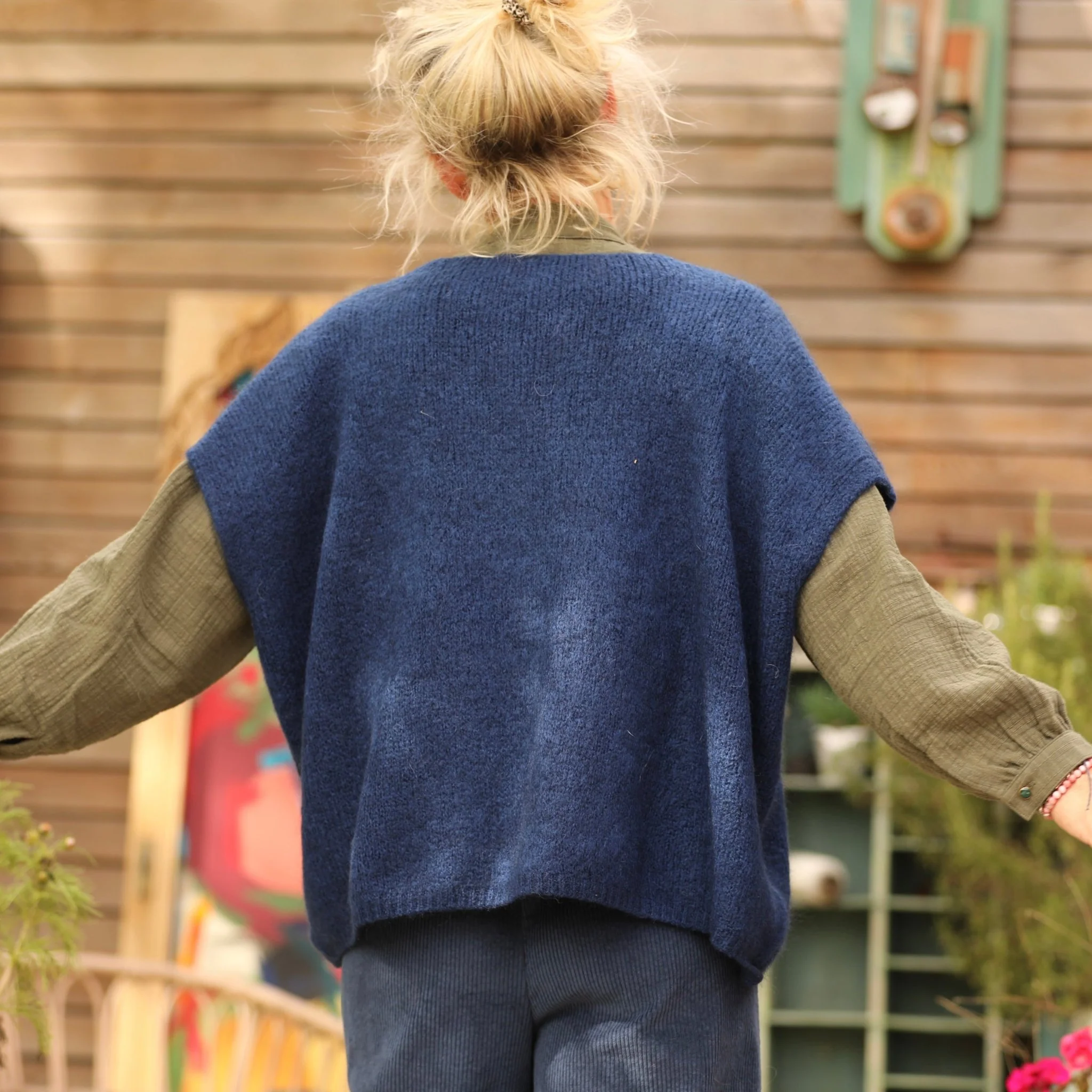 Gilet Claudia - Bleu nuit - Image 2