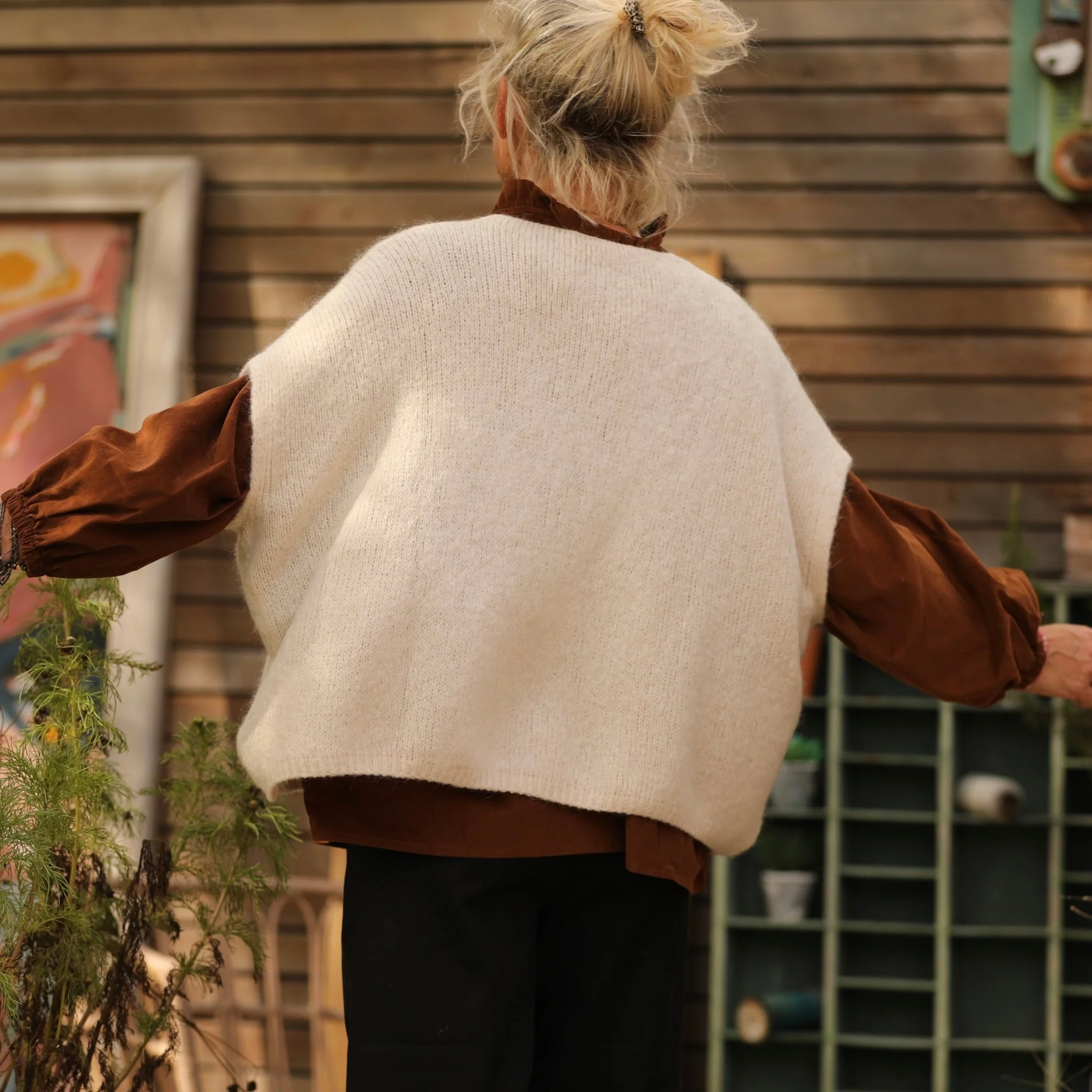 Gilet Claudia - Ficelle - Image 2