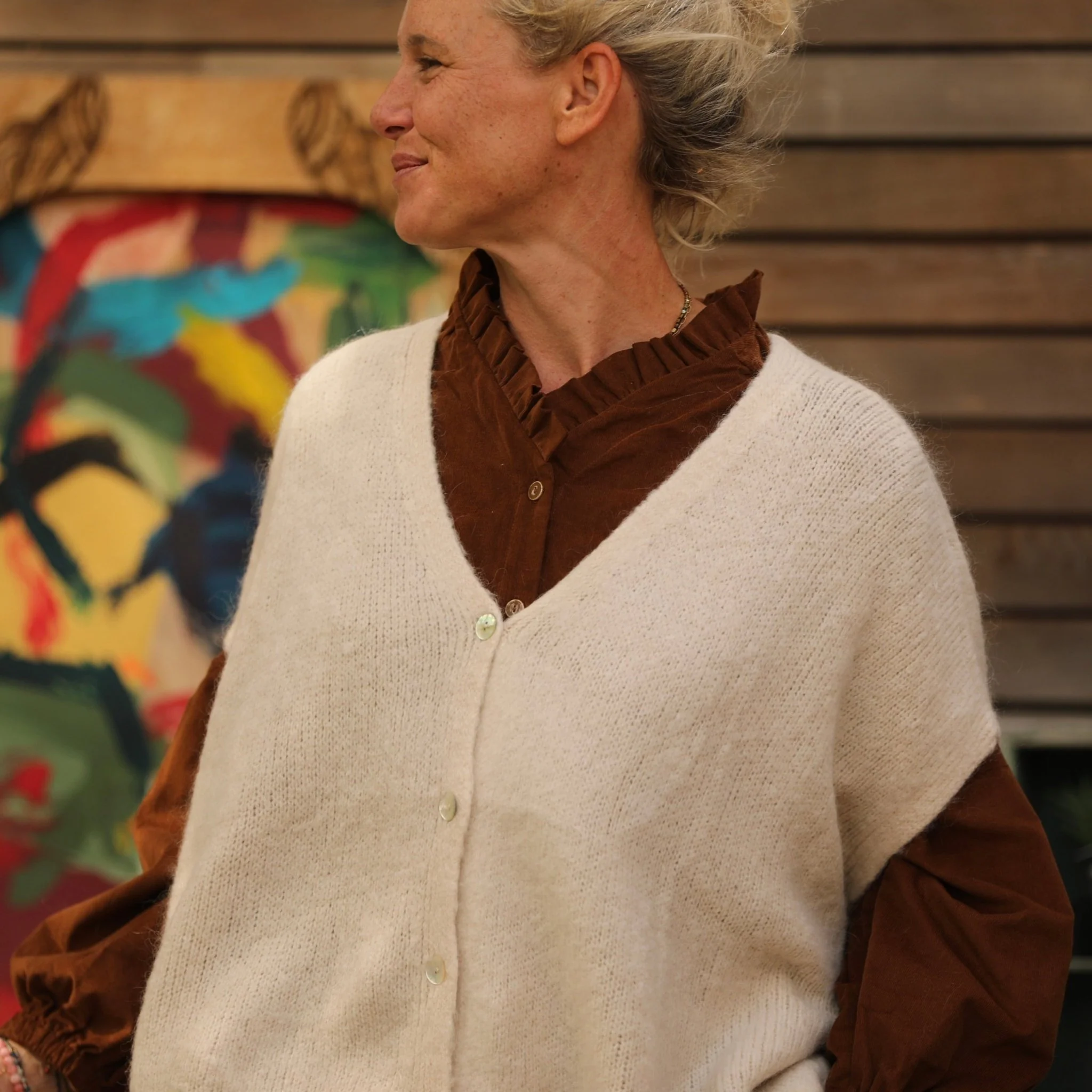 Gilet Claudia - Ficelle - Image 5