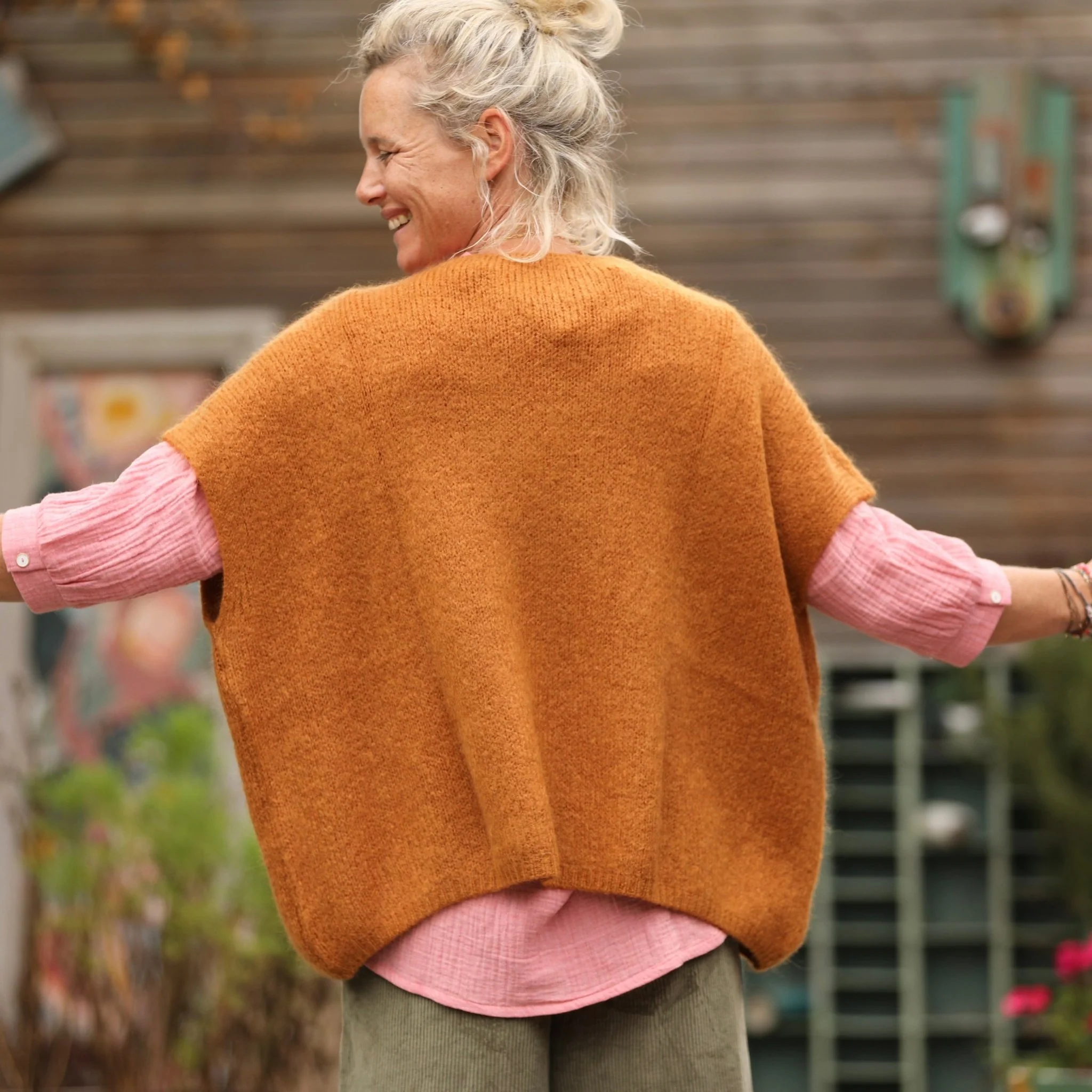 Gilet Claudia - Safran - Image 2