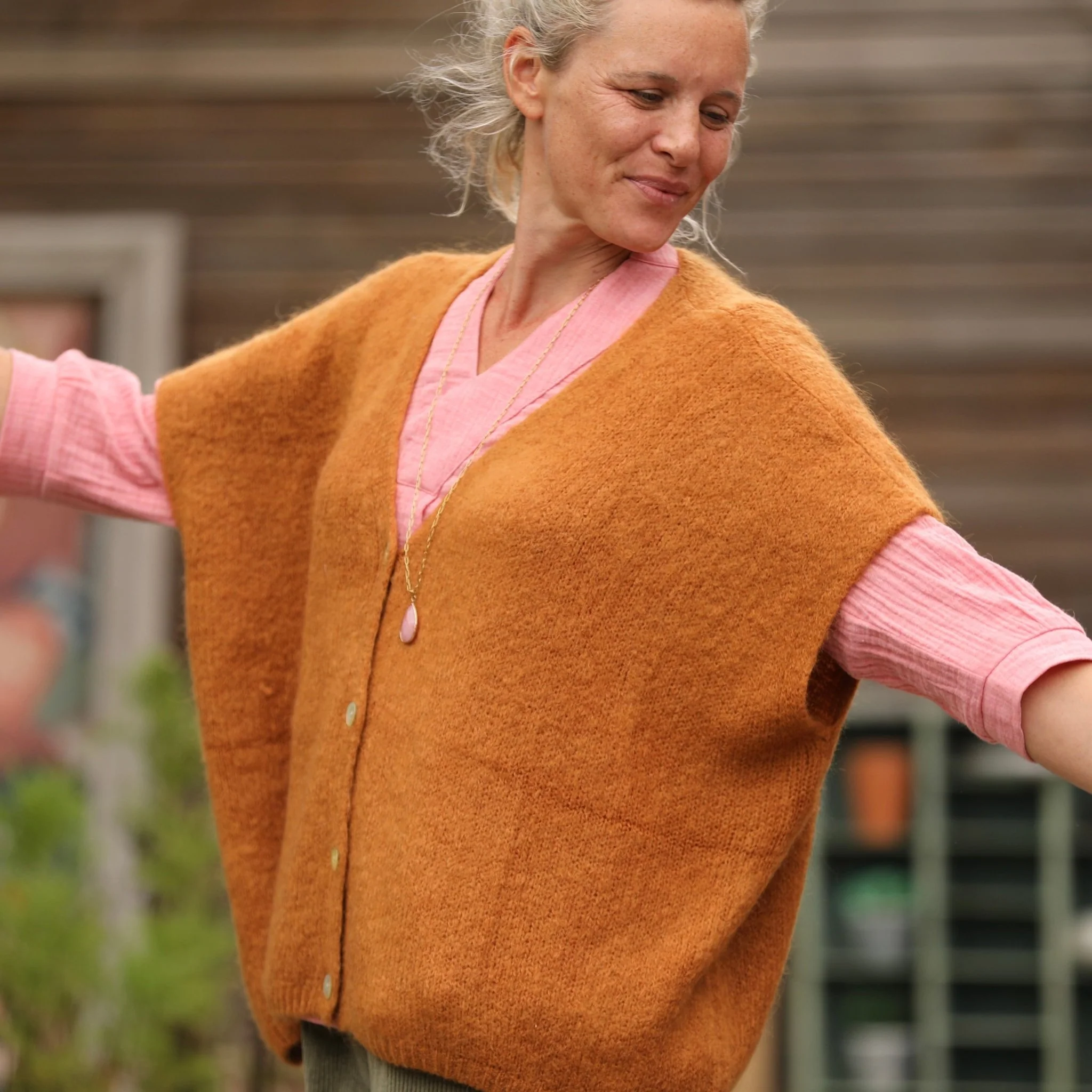 Gilet Claudia - Safran - Image 5