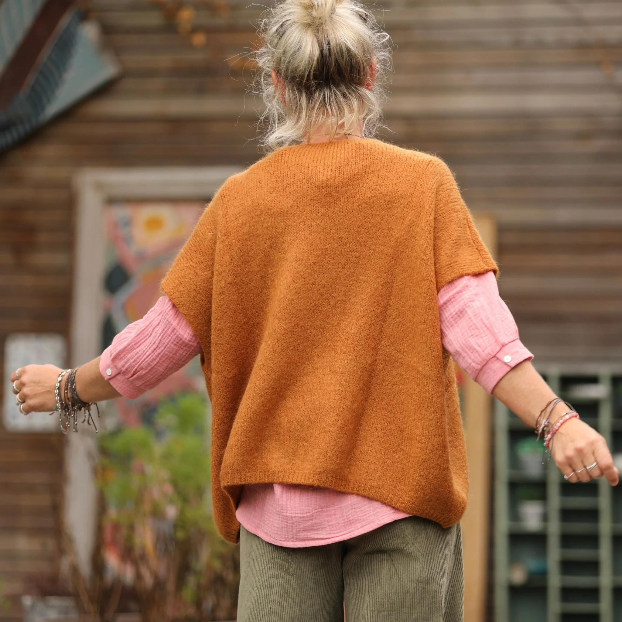 Gilet Claudia - Safran - Image 6