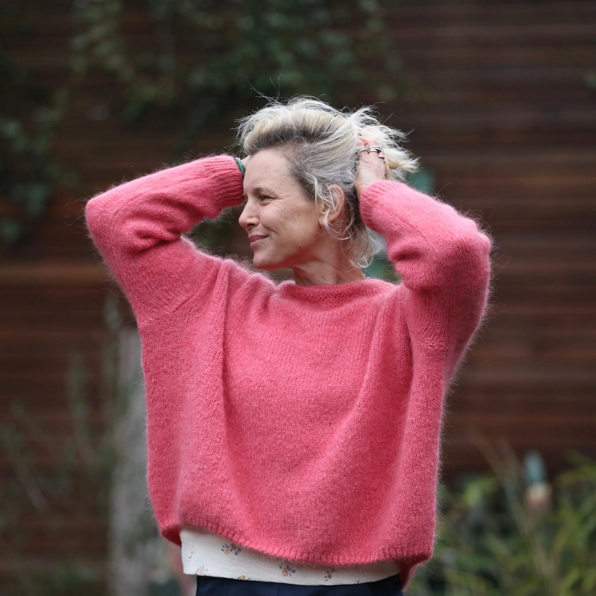 Pull Edmonde rose macaron