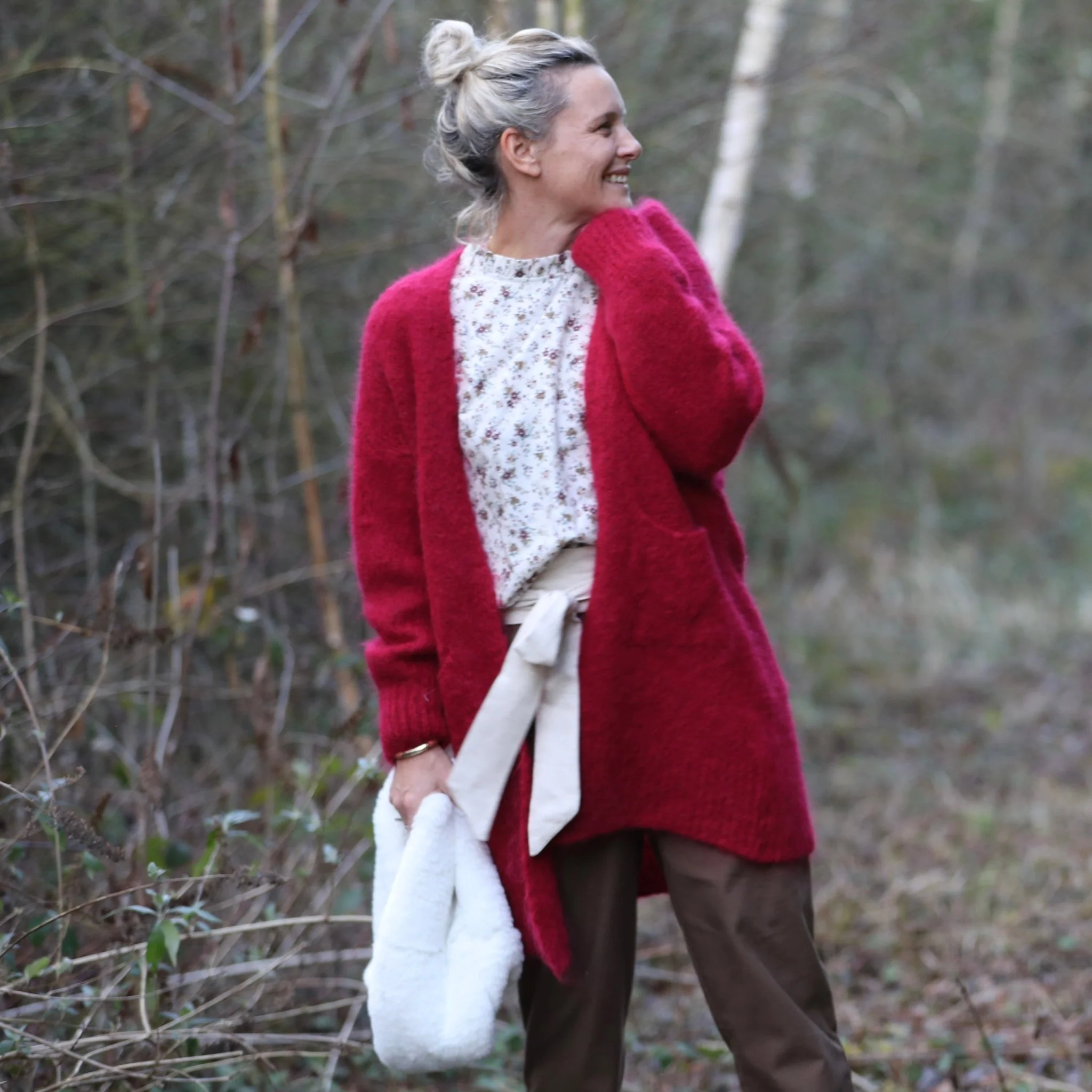Gilet Naïs - Rouge carmin