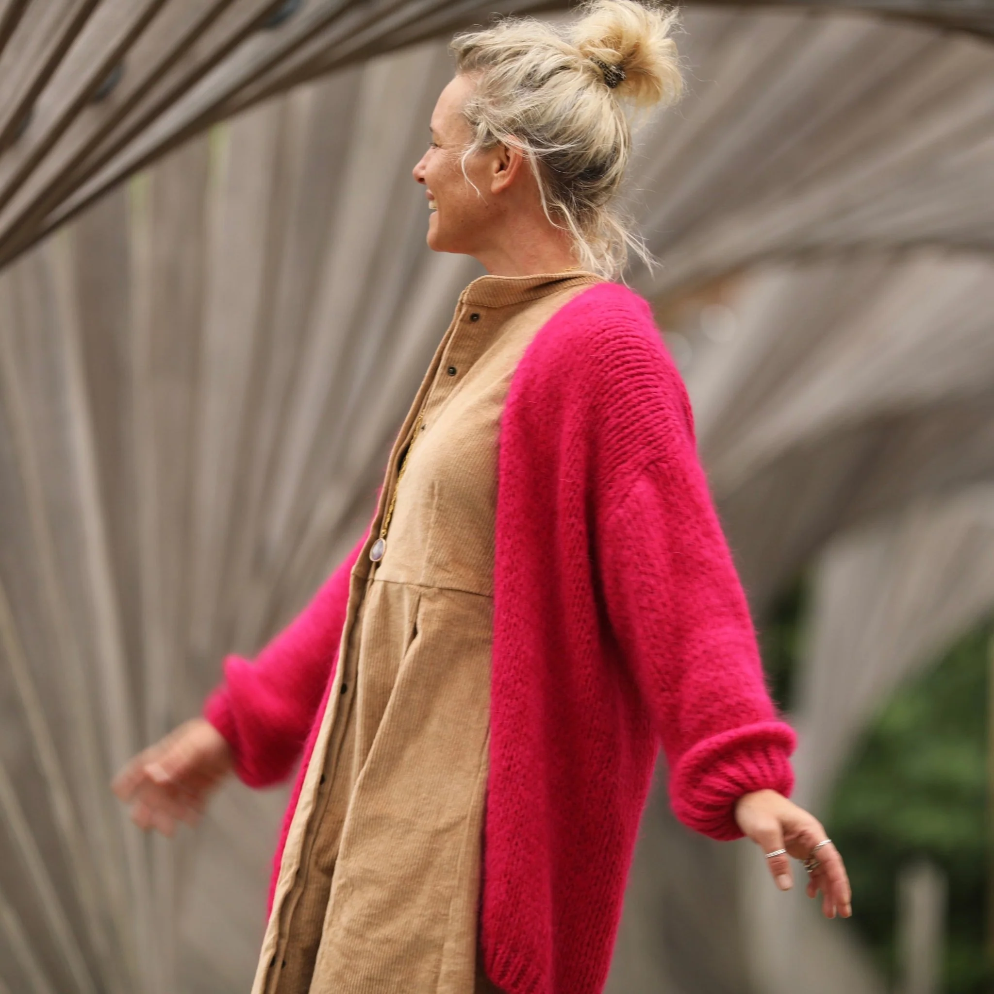 Gilet Prisca Framboise - Image 4