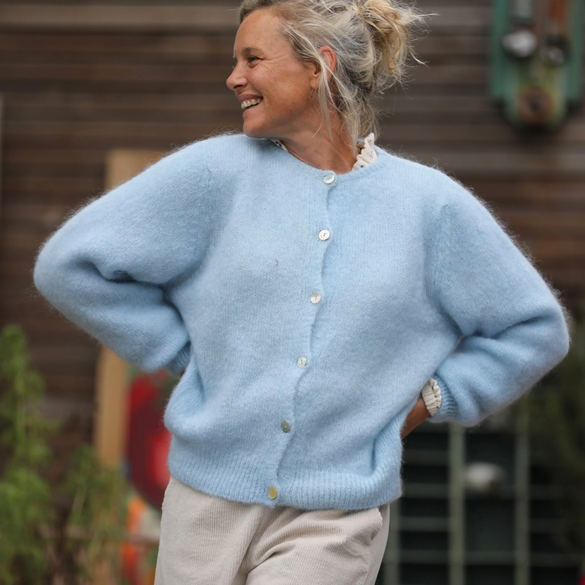 Gilet Sélène - Bleu ciel - Image 5