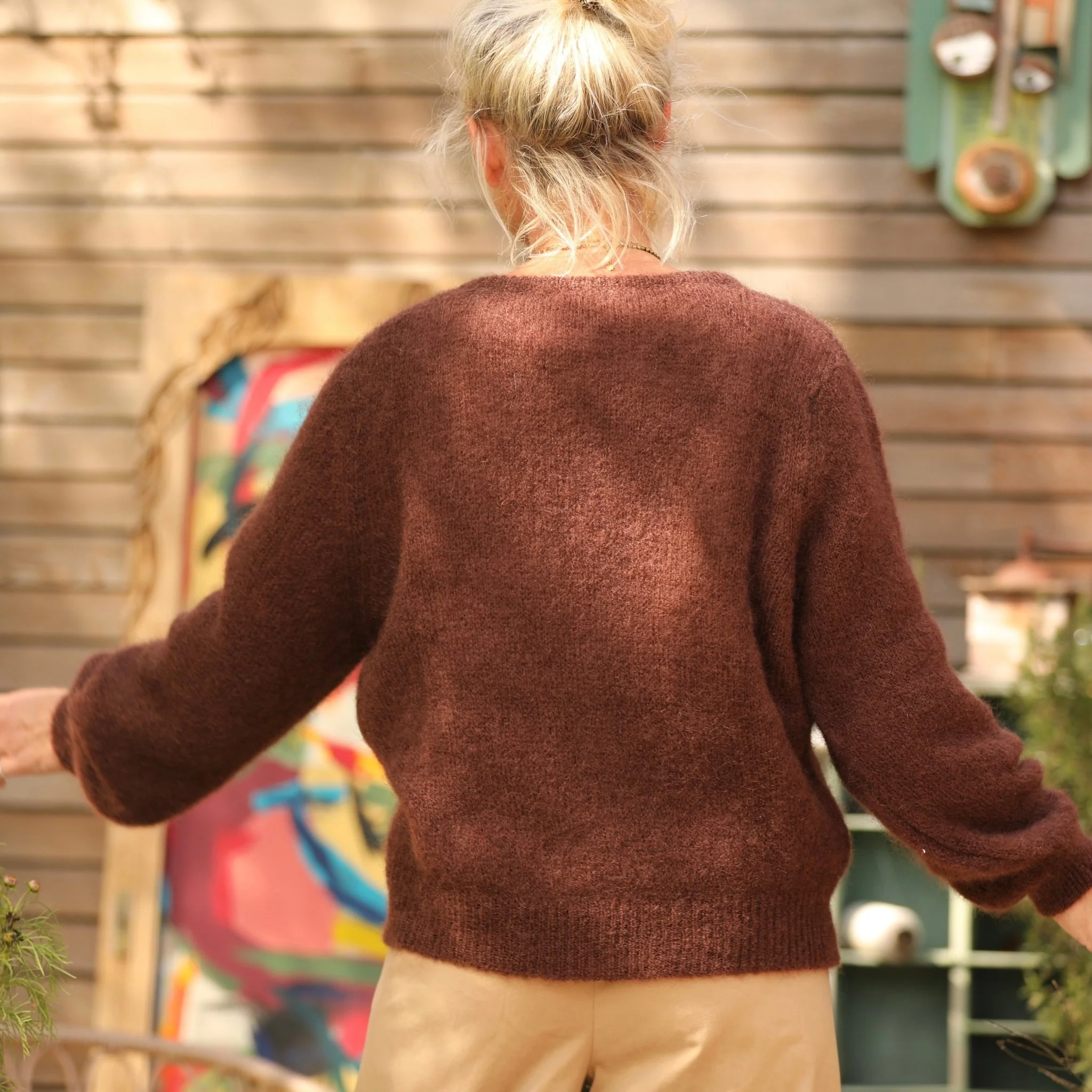 Gilet Sélène -Chocolat - Image 4