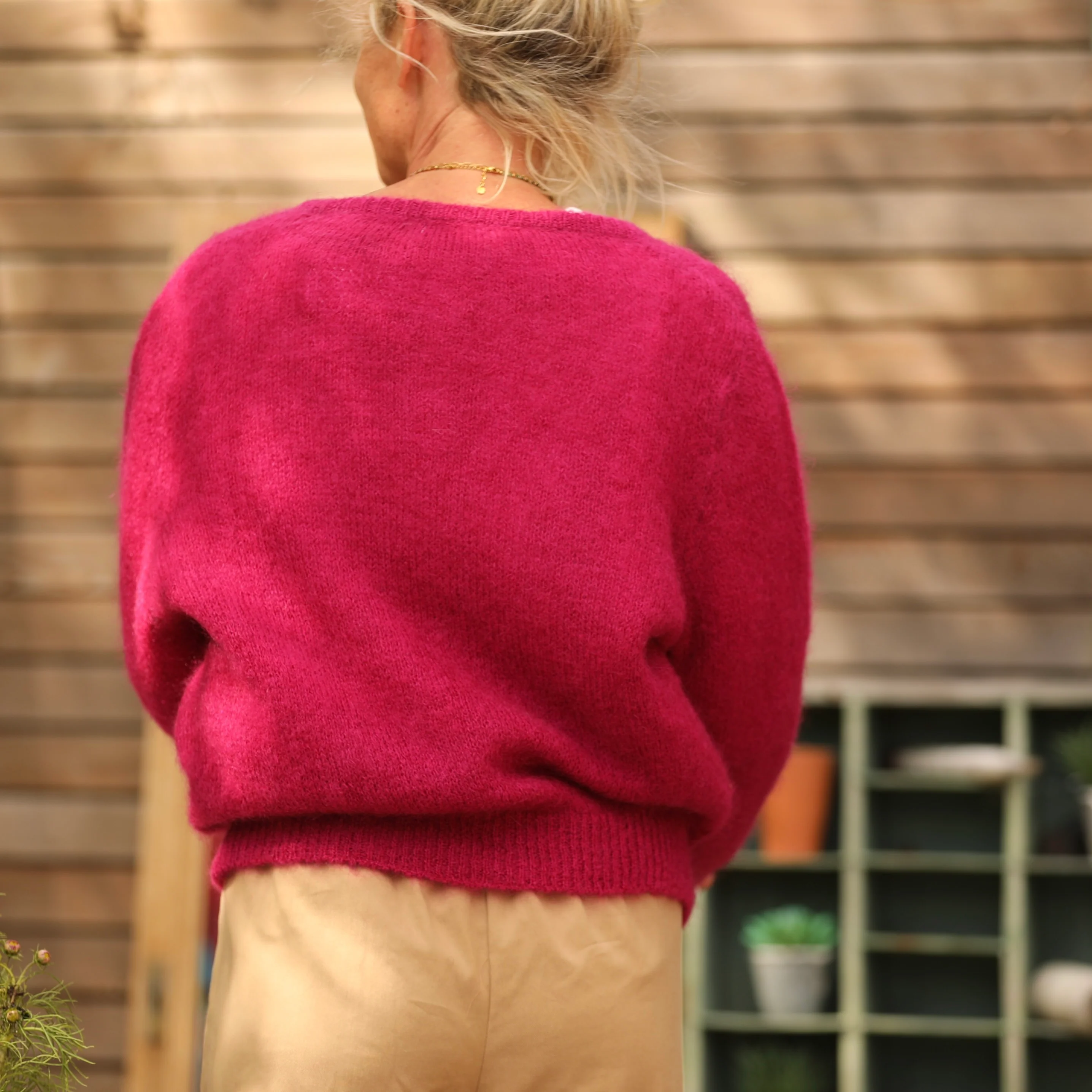 Gilet Sélène -Framboise - Image 7