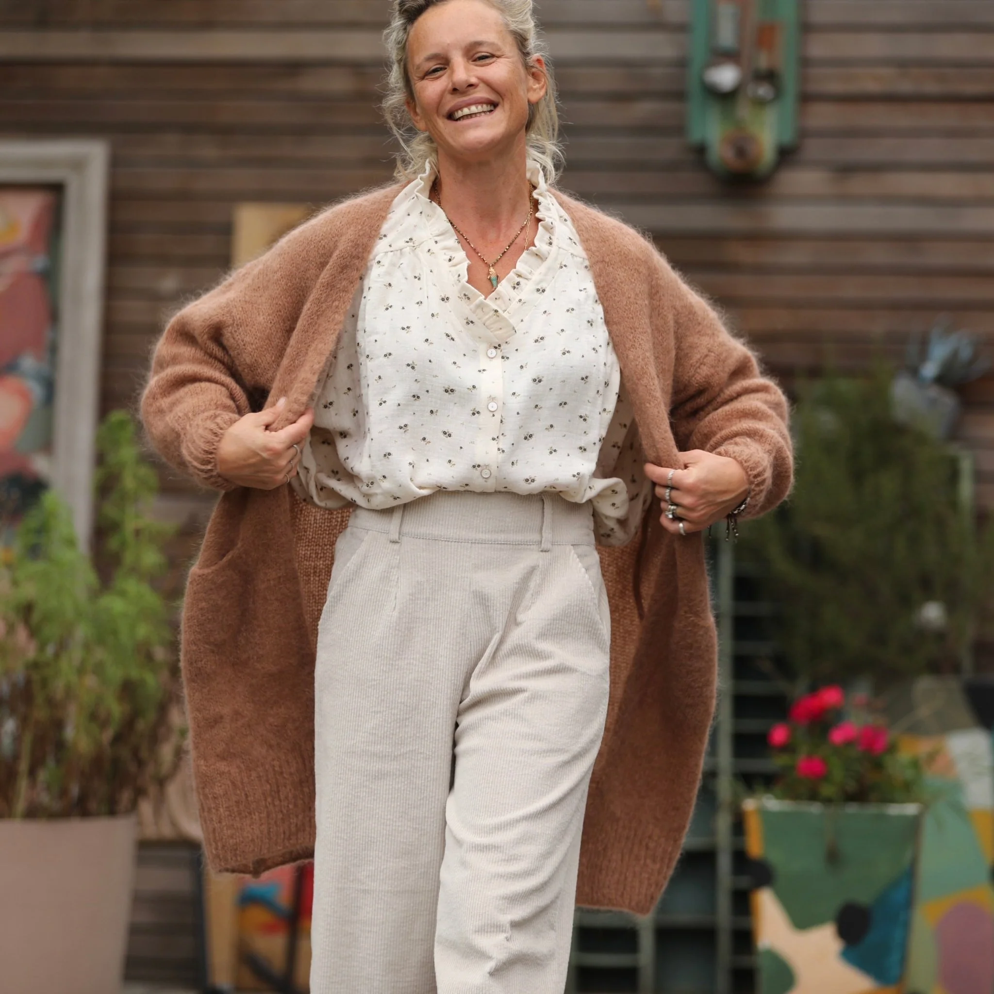 Gilet Naïs - Camel - Image 5