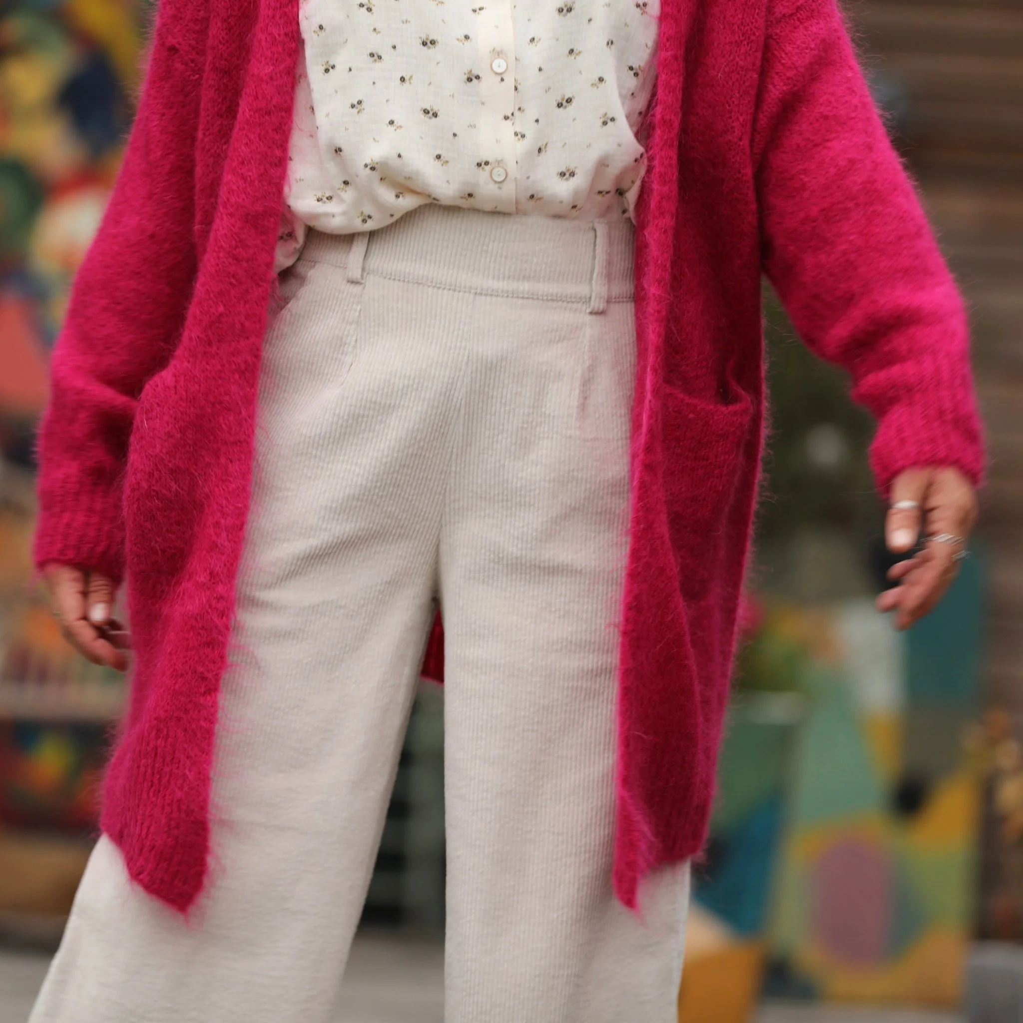 Gilet Naïs - Framboise - Image 4