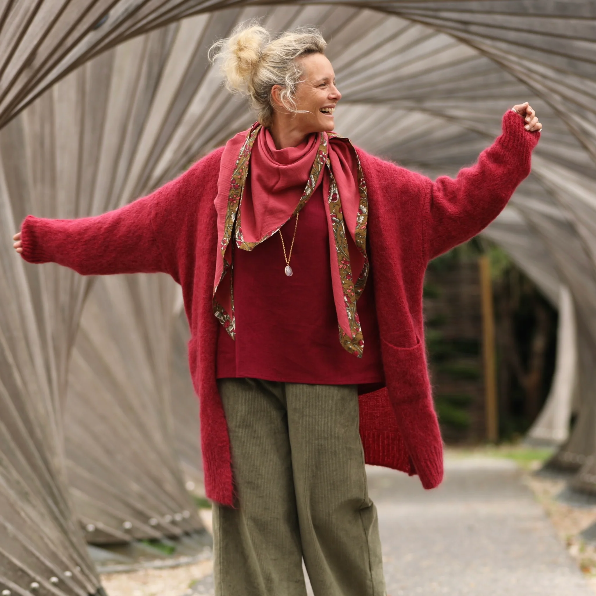 Gilet Naïs - Grenat - Image 13